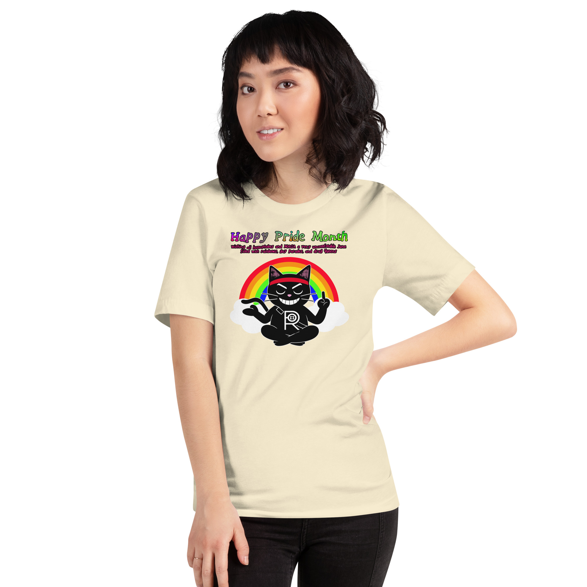 R - Happy Pride Month Light Style Unisex T-shirt - Image 16
