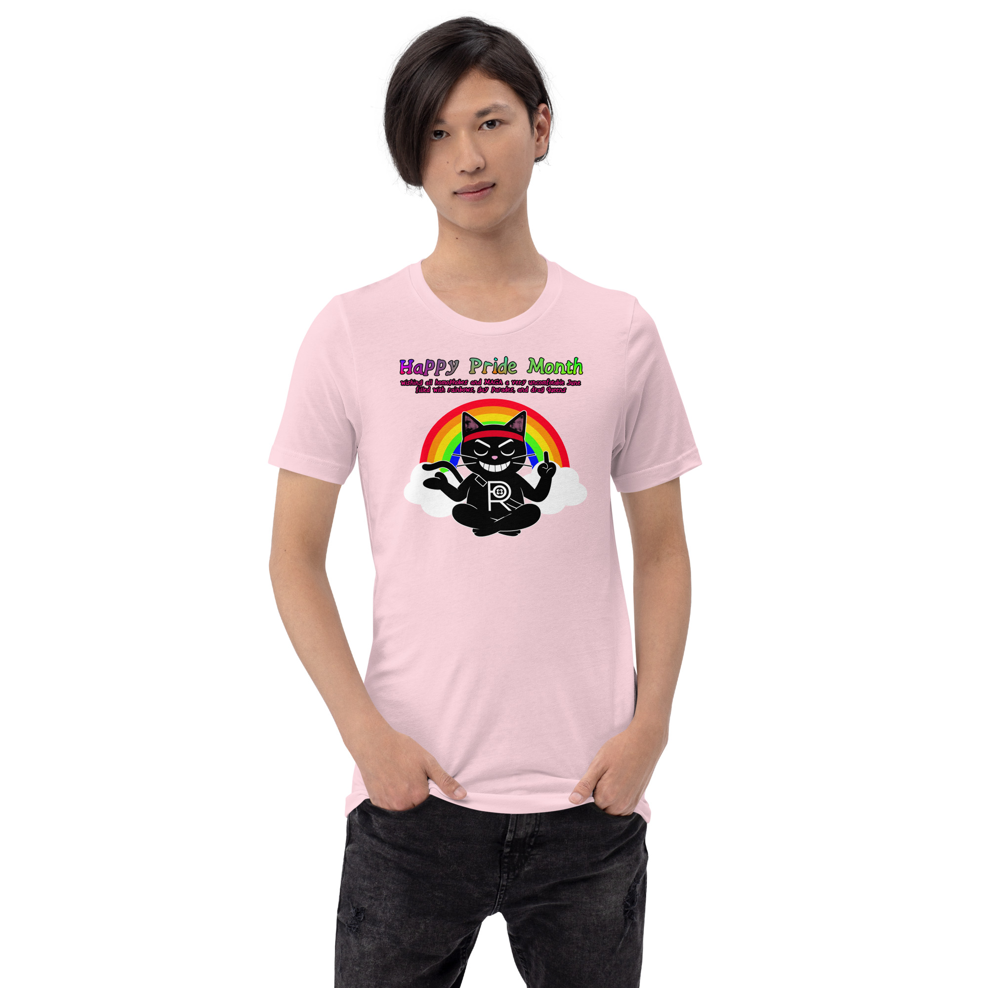 R - Happy Pride Month Light Style Unisex T-shirt - Image 12