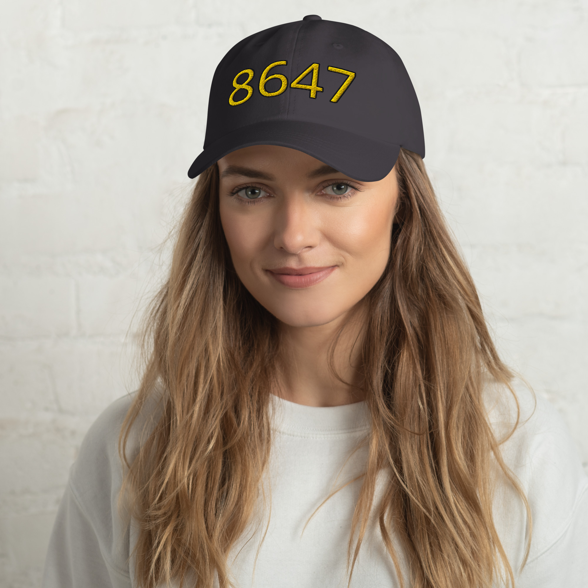 R - 8647 Classic Dad Hat Yellow Lettering Style 1 - Image 8