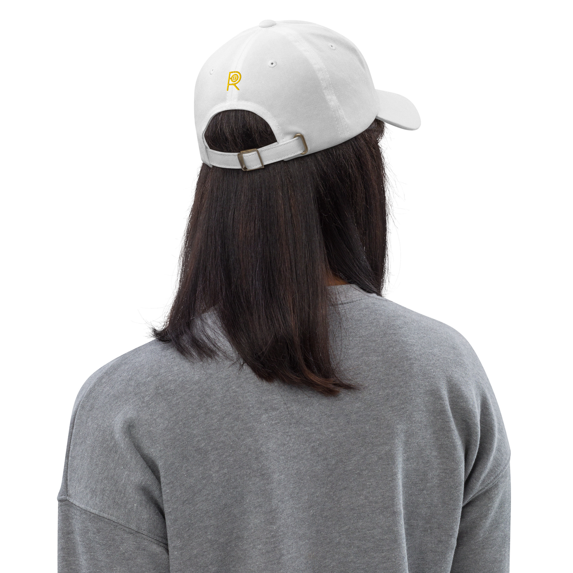 R - 8647 Classic Dad Hat Yellow Lettering Style 1 - Image 4