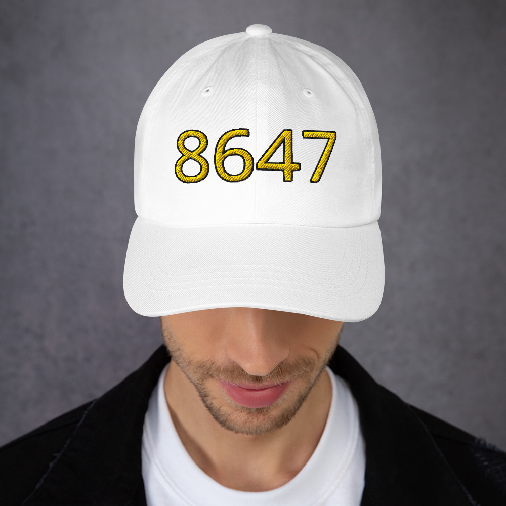 R - 8647 Classic Dad Hat Yellow Lettering Style 1 - Image 3