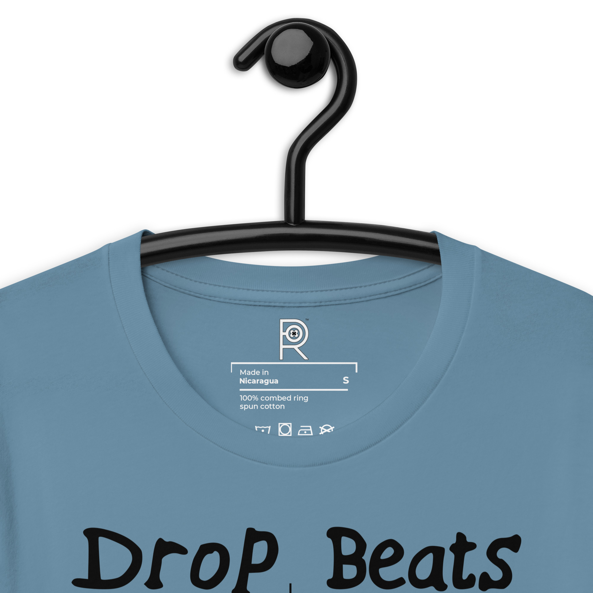 R - Drop Beats Not Bombs Light Style Unisex T-shirt - Image 9