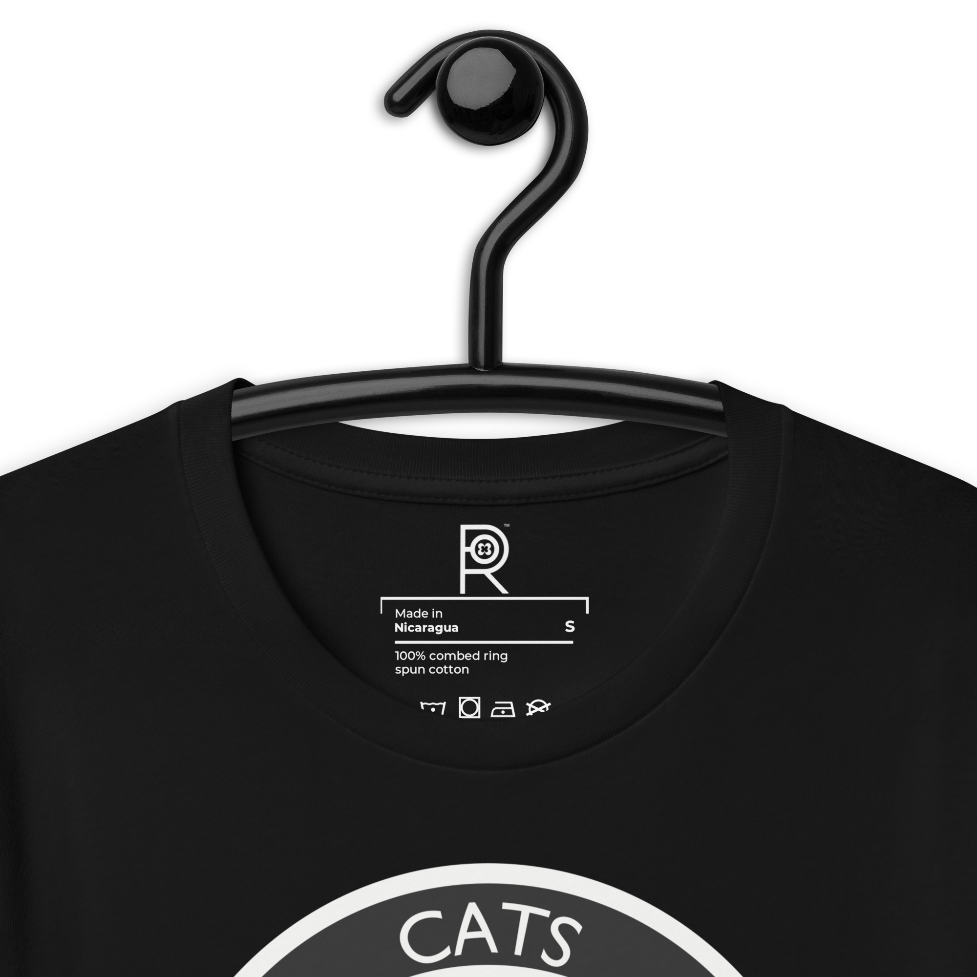 R - Cats Against Fascism Dark Style Unisex T-shirt - Image 2