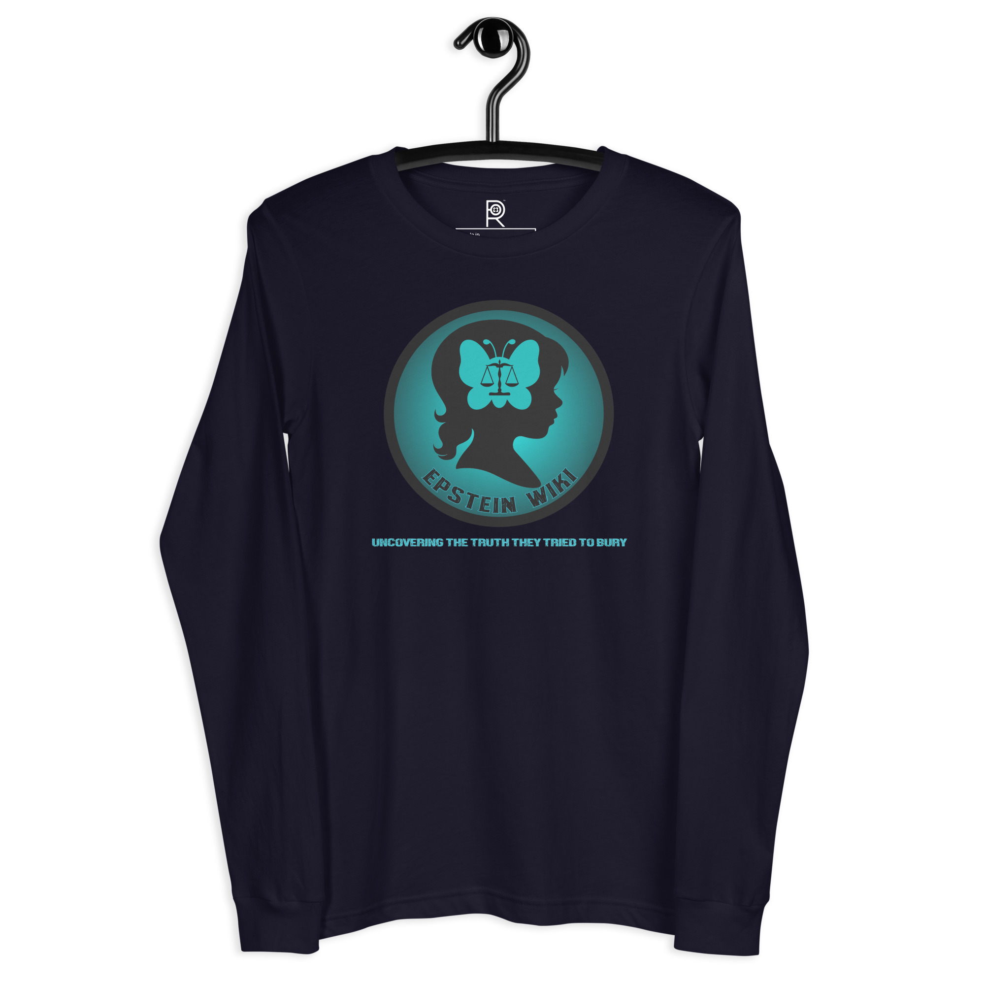 R - Epstein Wiki - Uncovering The Truth They Tried To Bury Dark Style Unisex Long Sleeve Tee - Image 8