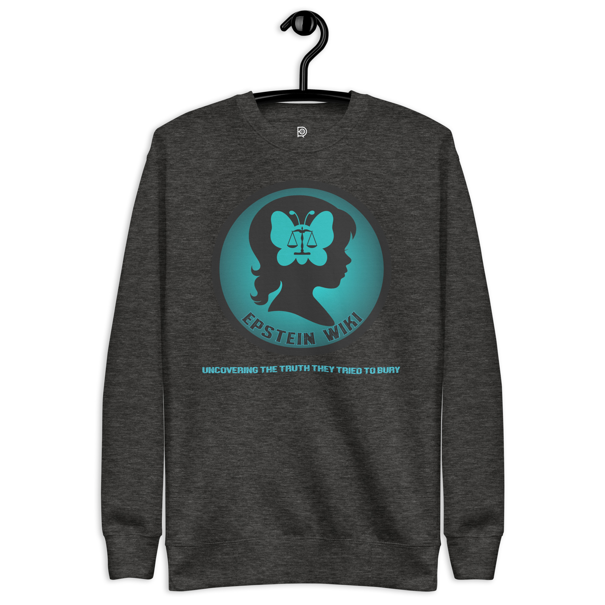 R - Epstein Wiki - Uncovering The Truth They Tried To Bury Dark Style Unisex Premium Sweatshirt - Image 7
