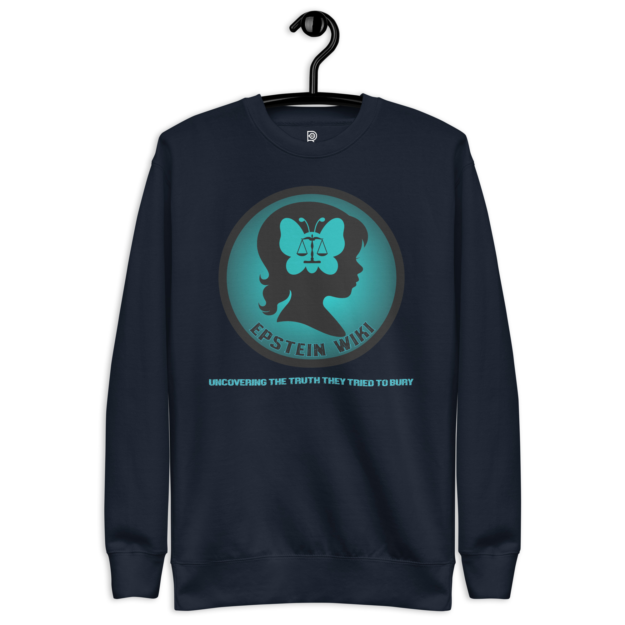 R - Epstein Wiki - Uncovering The Truth They Tried To Bury Dark Style Unisex Premium Sweatshirt - Image 5