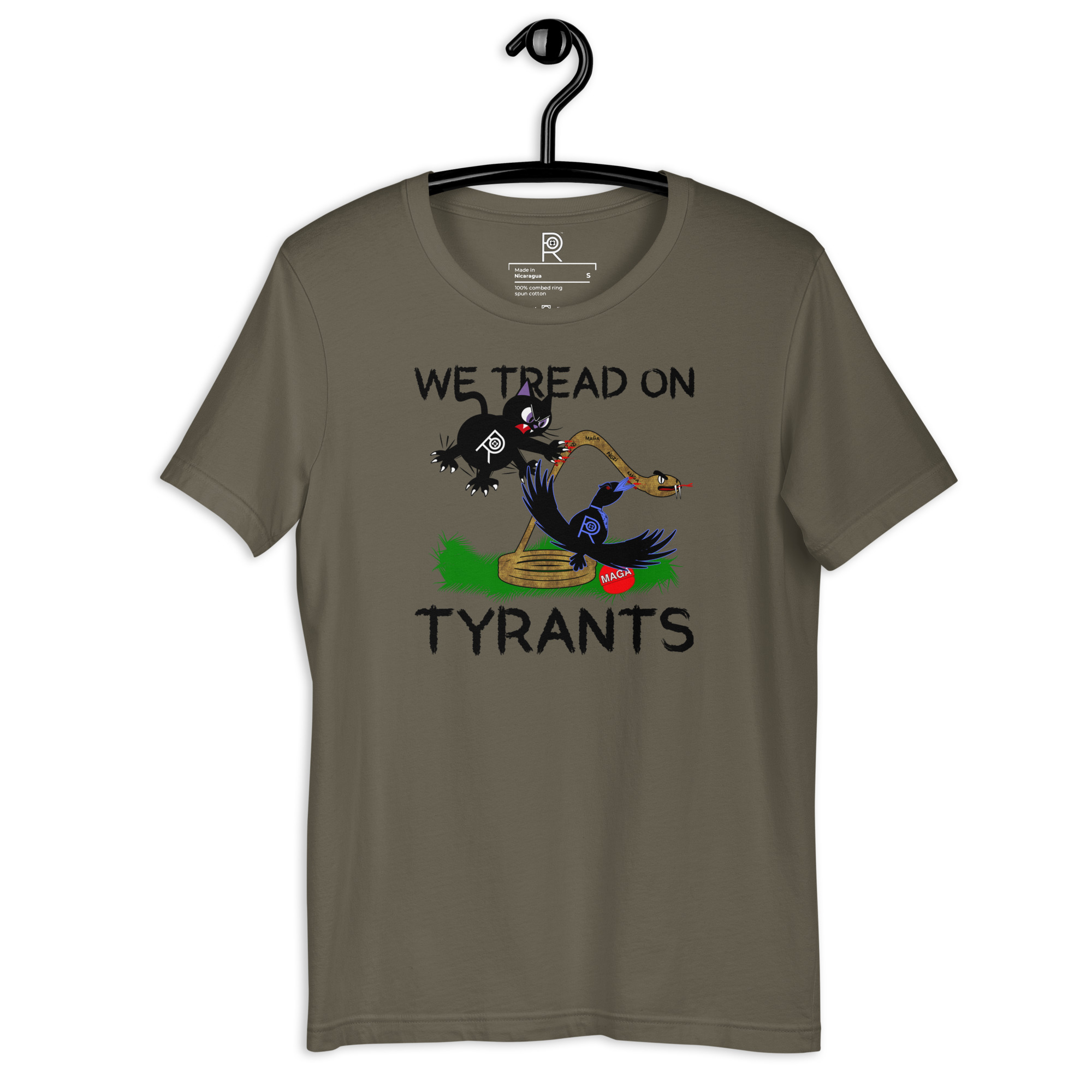R - We Tread On Tyrants Dark Style Unisex T-shirt - Image 16