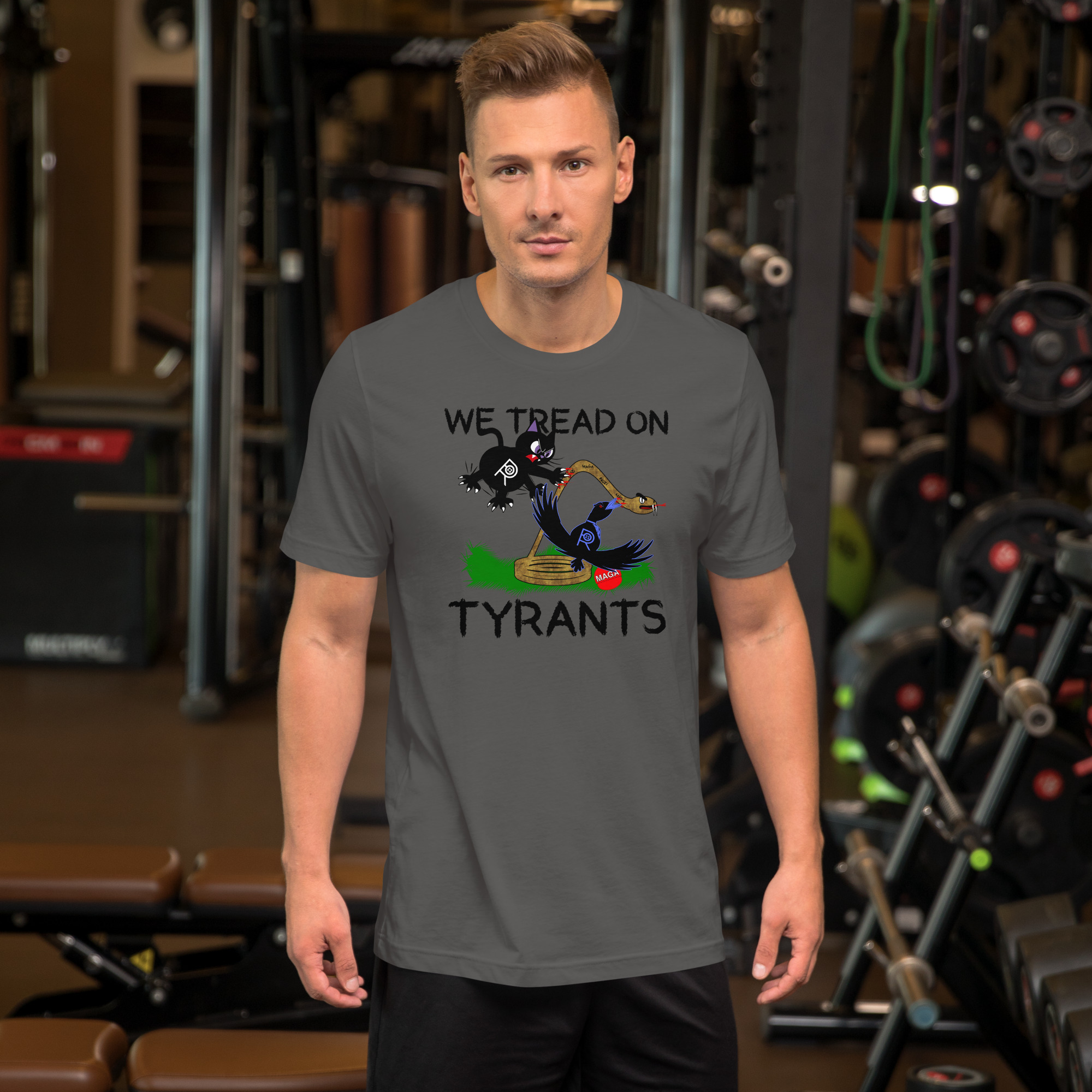 R - We Tread On Tyrants Dark Style Unisex T-shirt - Image 4