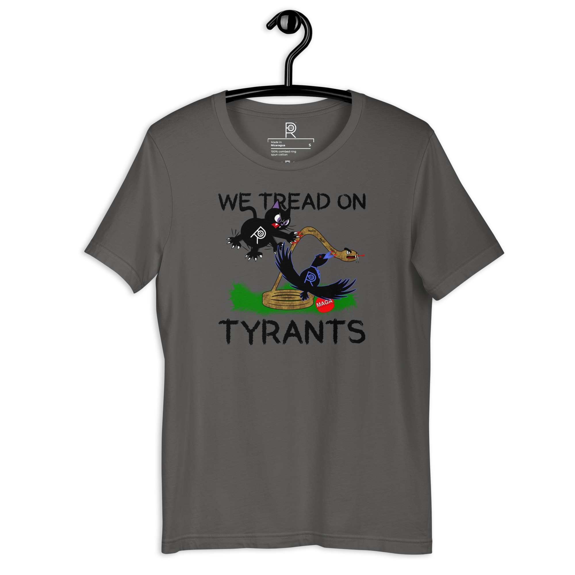 R - We Tread On Tyrants Dark Style Unisex T-shirt - Image 10