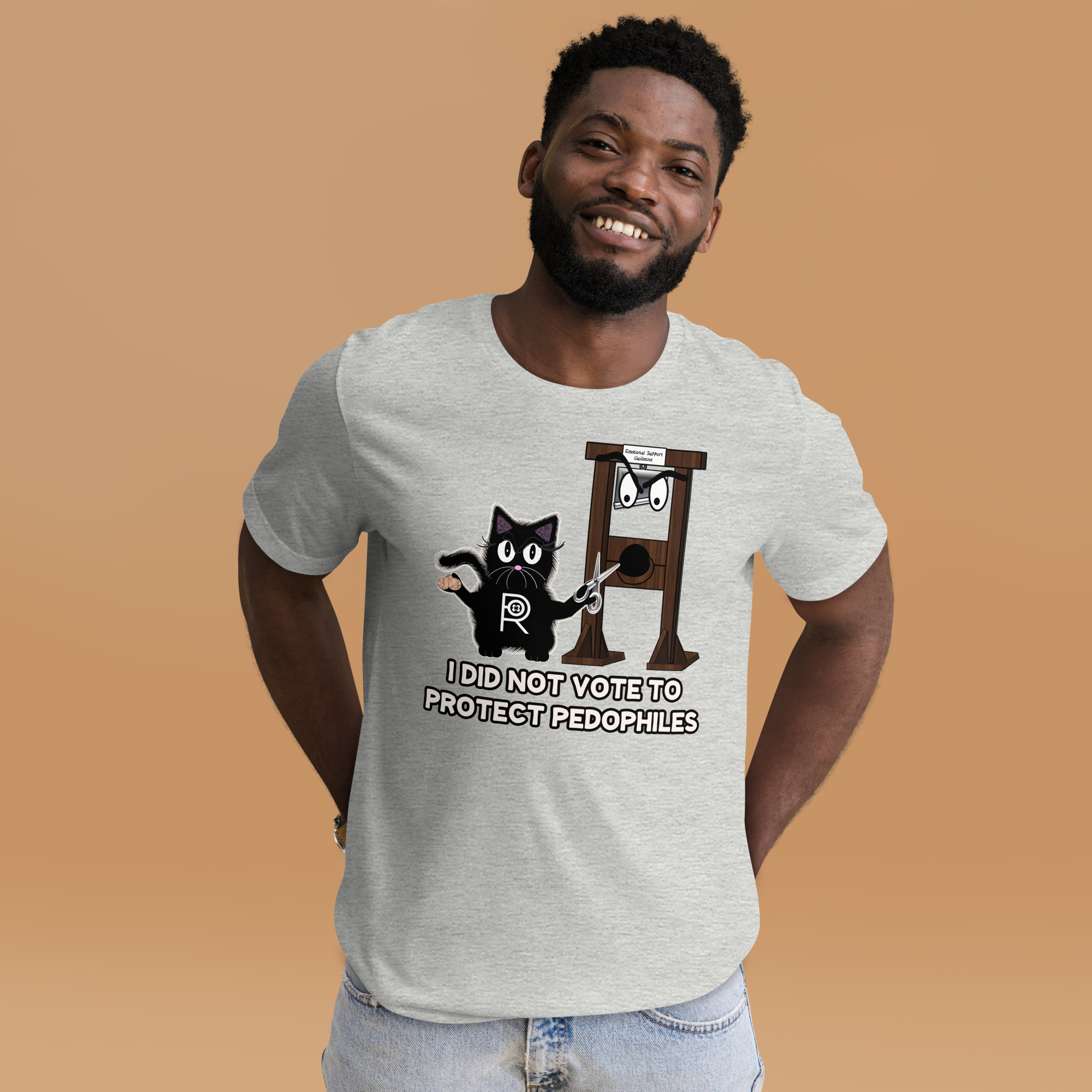 R - I Did Not Vote To Protect Pedophiles Light Style Unisex T-shirt - Image 8
