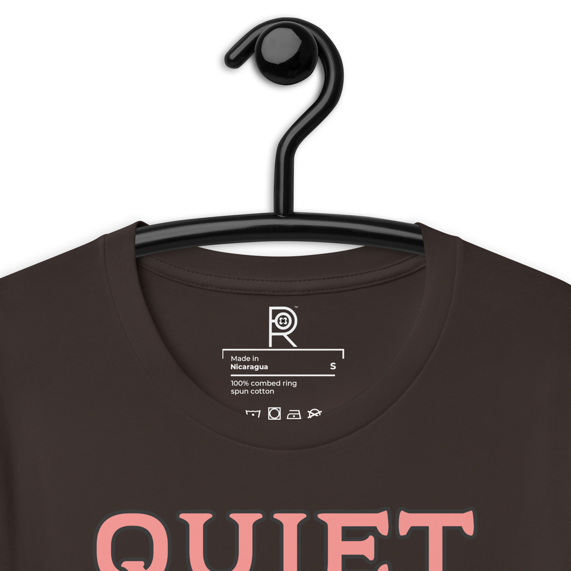 R - Quiet Piggy Dark Style Unisex T-shirt - Image 23