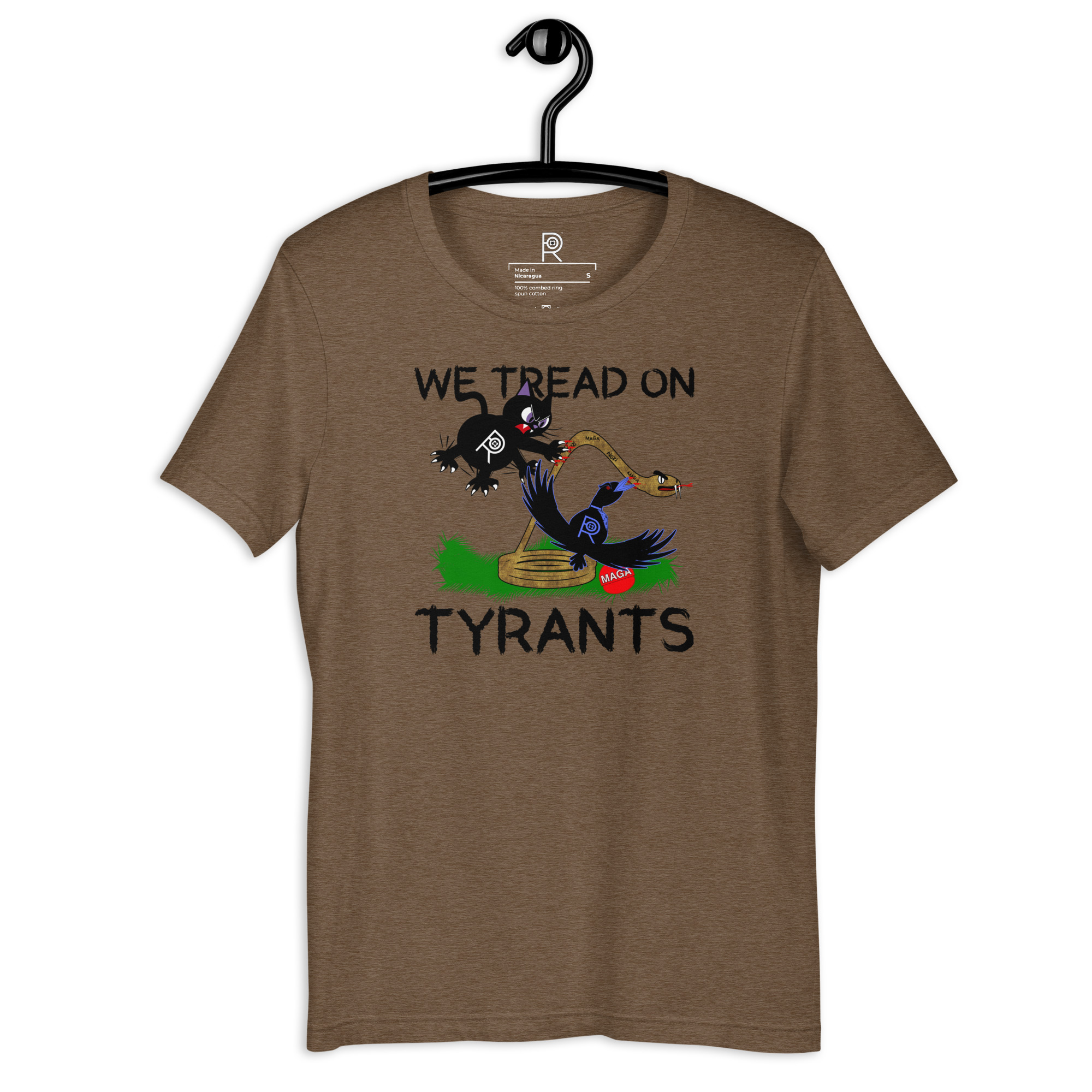 R - We Tread On Tyrants Dark Style Unisex T-shirt - Image 14