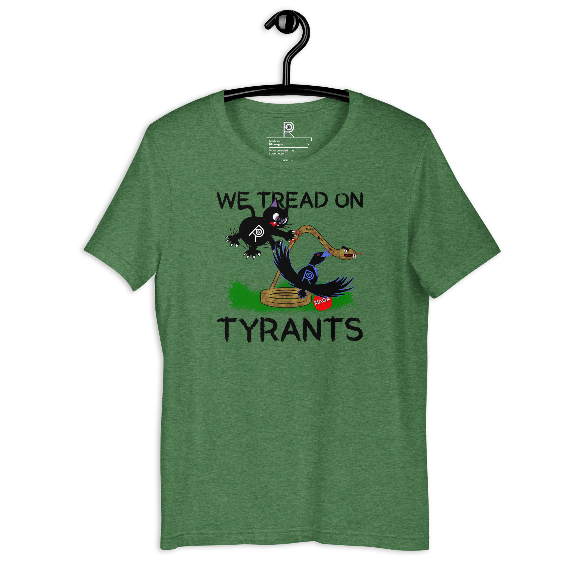 R - We Tread On Tyrants Dark Style Unisex T-shirt - Image 20