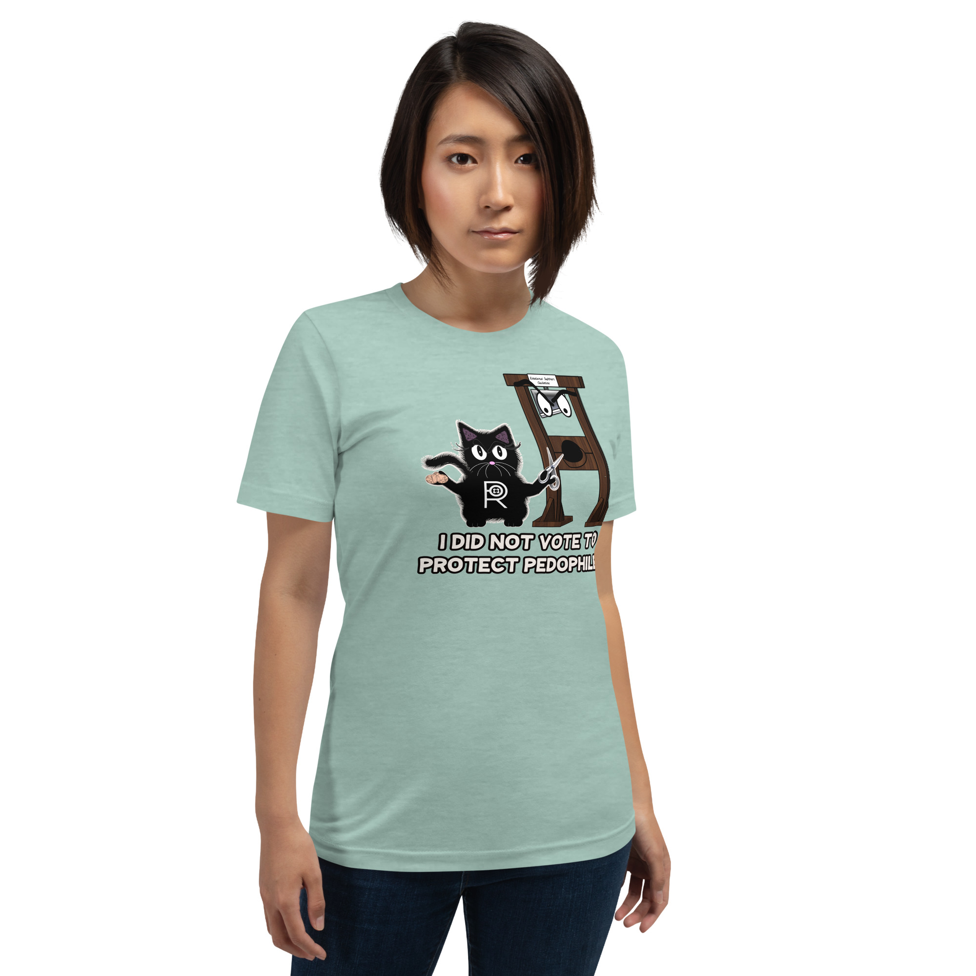 R - I Did Not Vote To Protect Pedophiles Light Style Unisex T-shirt - Image 6