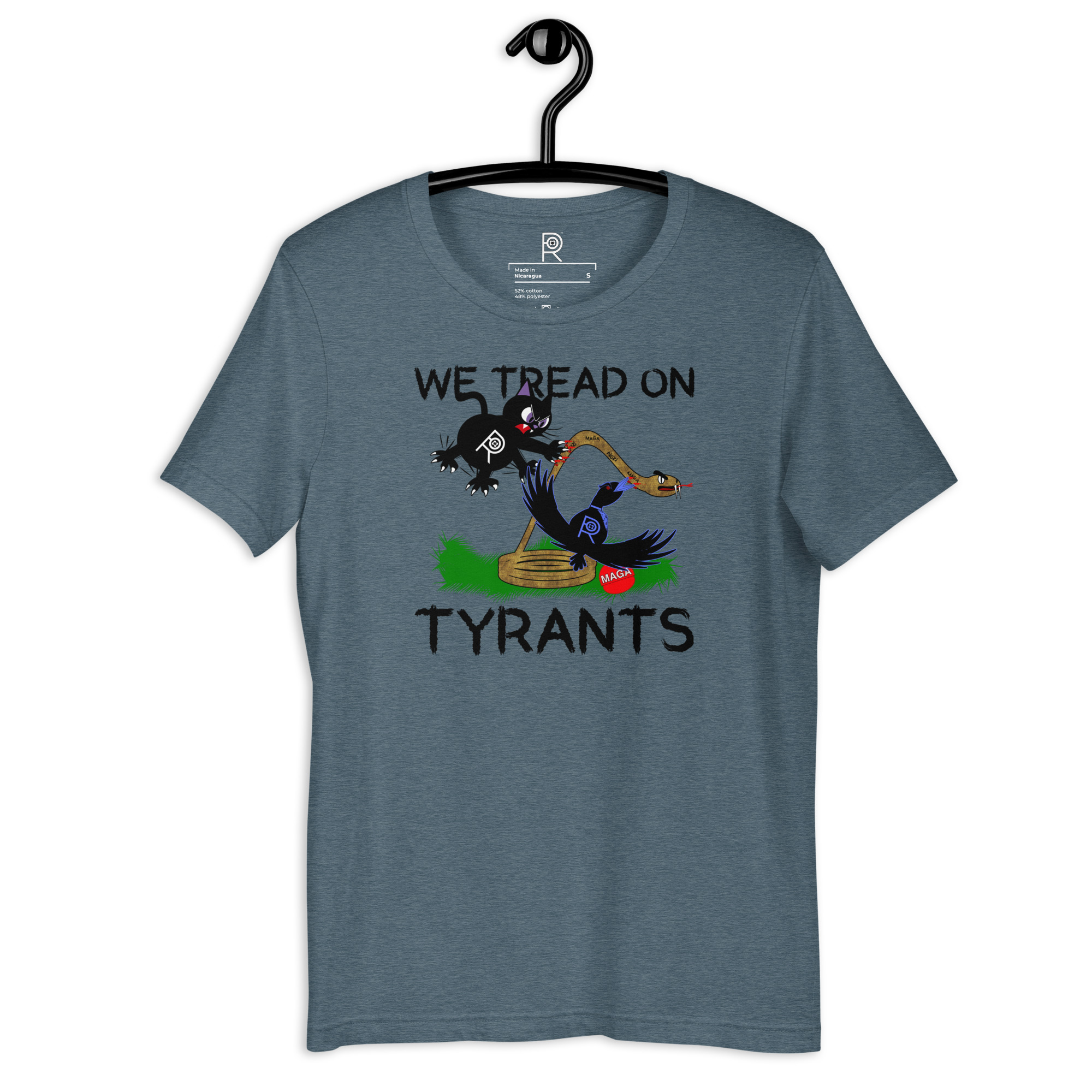R - We Tread On Tyrants Dark Style Unisex T-shirt - Image 18