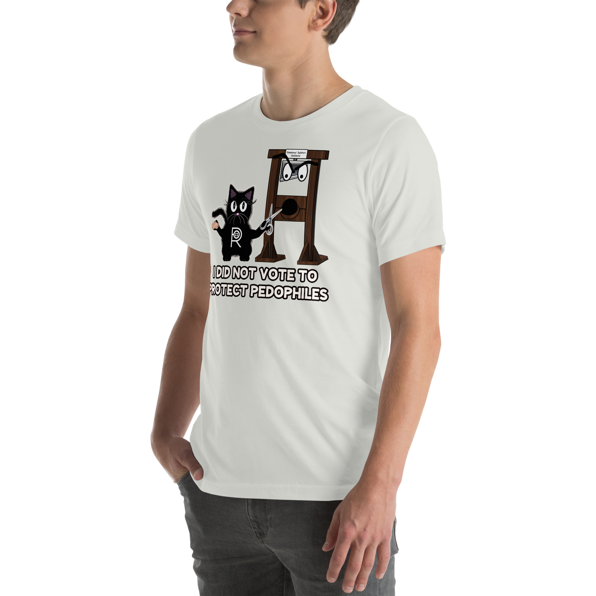 R - I Did Not Vote To Protect Pedophiles Light Style Unisex T-shirt - Image 11