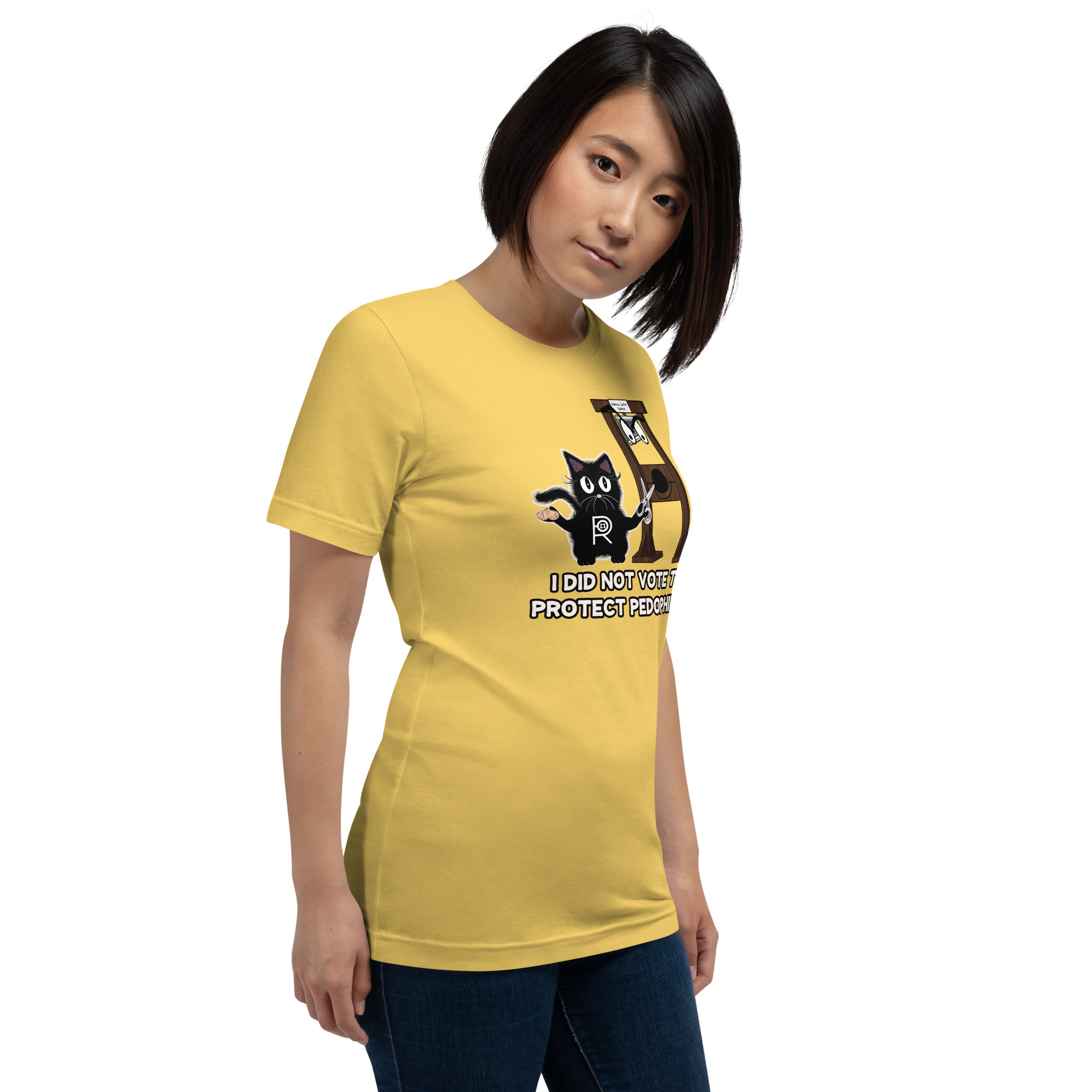 R - I Did Not Vote To Protect Pedophiles Light Style Unisex T-shirt - Image 10