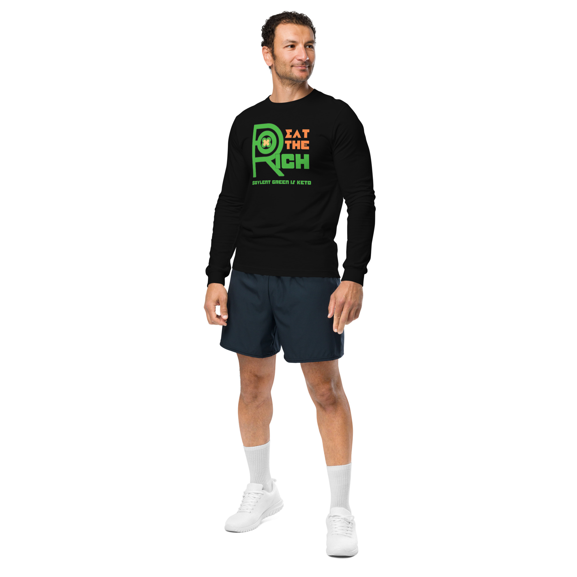R - Eat The Rich Soylent Green Is Keto Dark Style Unisex Long Sleeve Tee - Image 7