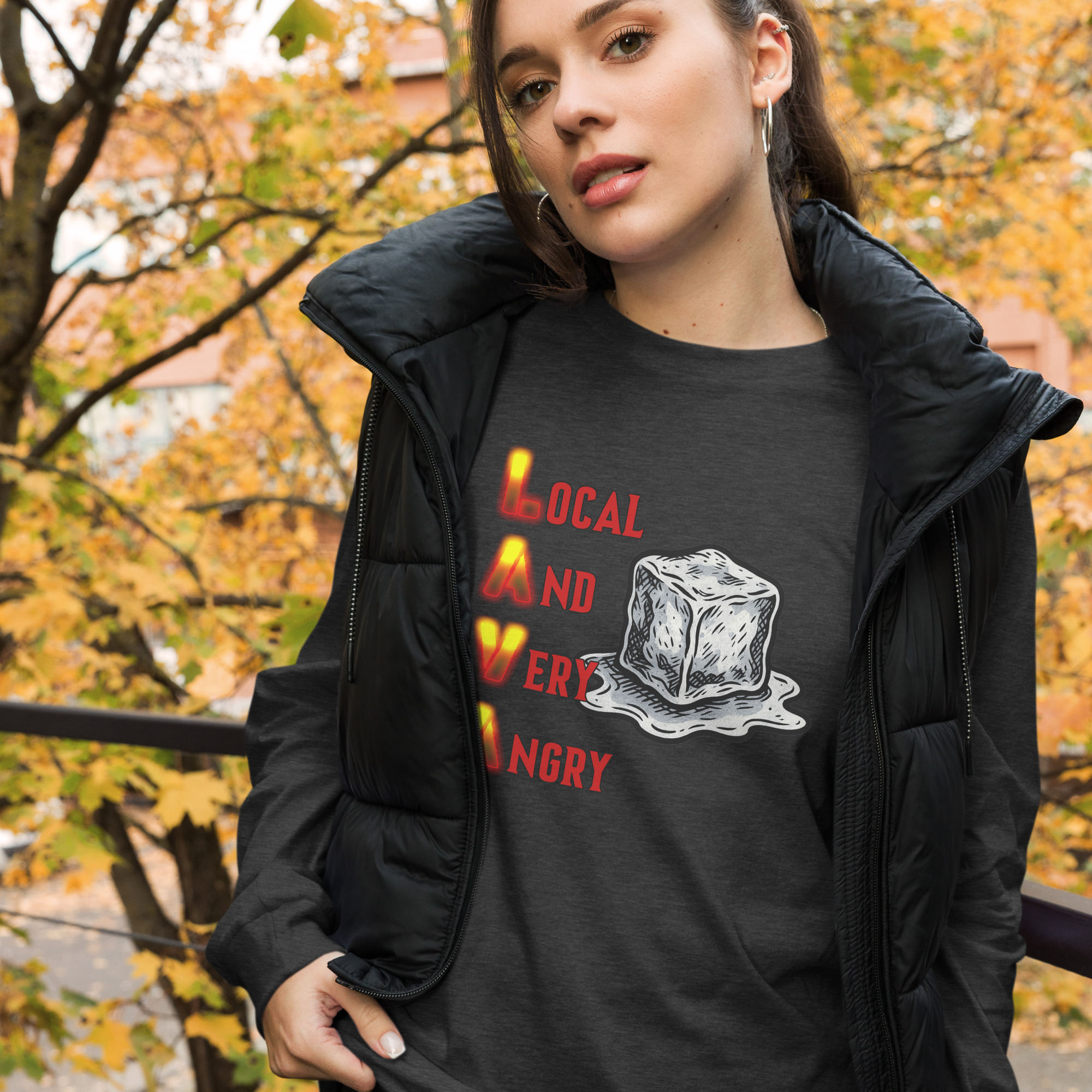 R - Local And Very Angry Dark Style Unisex Long Sleeve Tee - Image 5