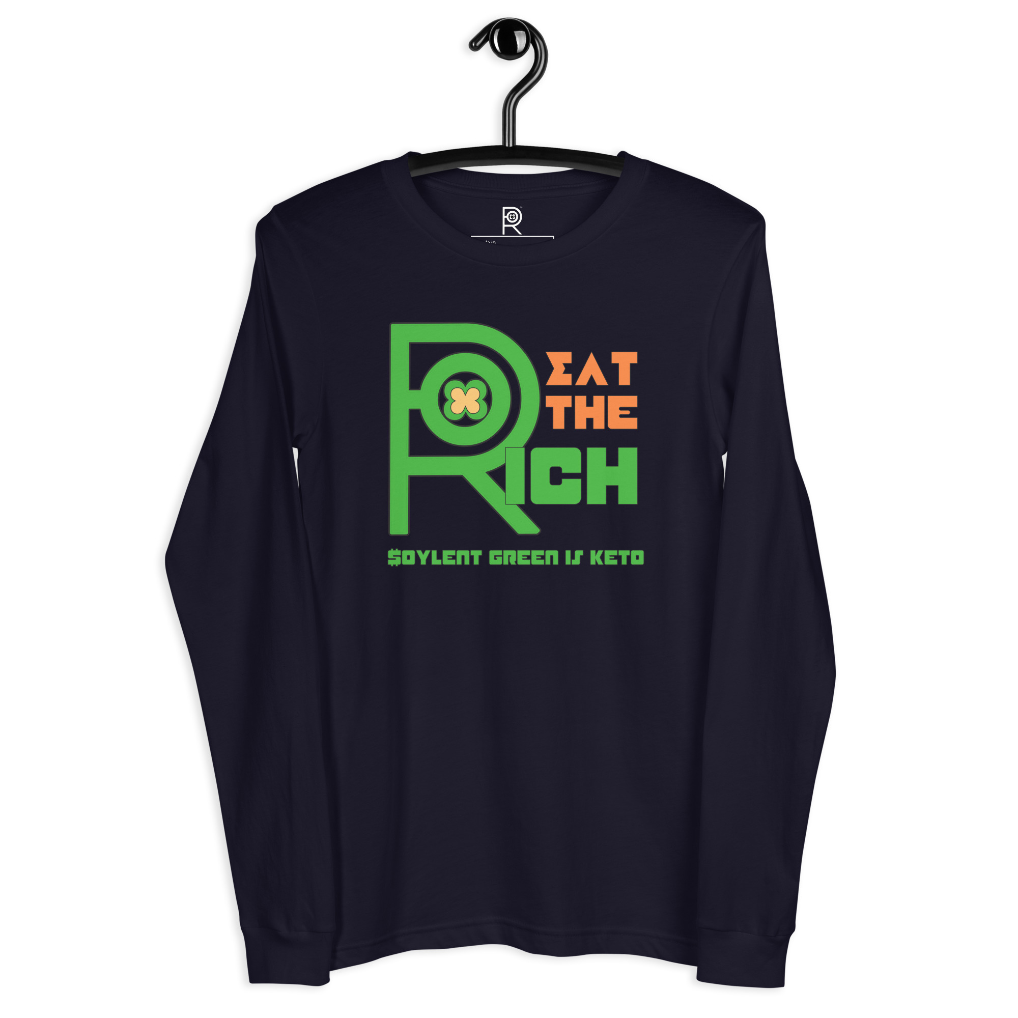 R - Eat The Rich Soylent Green Is Keto Dark Style Unisex Long Sleeve Tee - Image 12