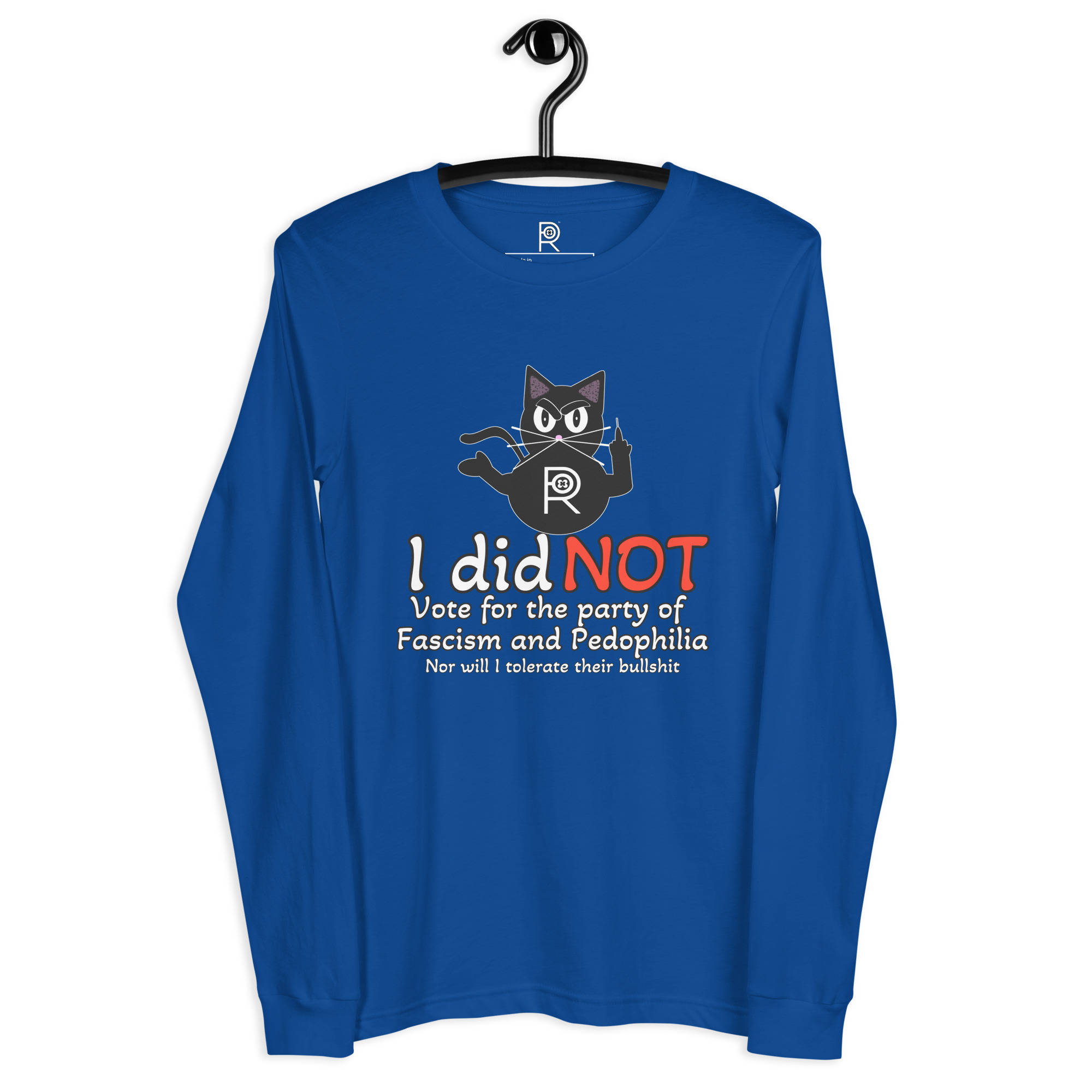 R - I Did Not Vote For The Party Of Fascism And Pedophilia Dark Style Unisex Long Sleeve Tee - Image 10
