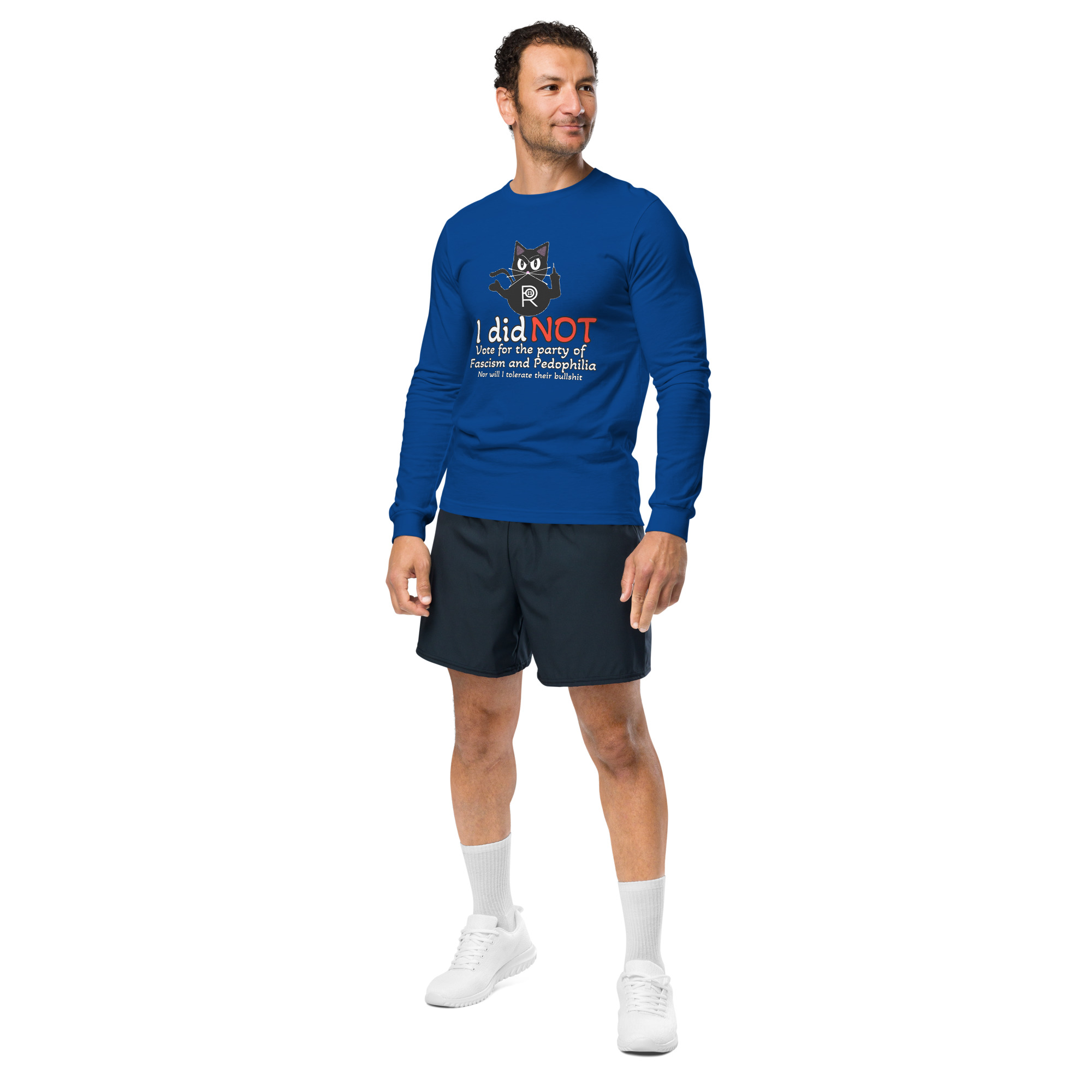 R - I Did Not Vote For The Party Of Fascism And Pedophilia Dark Style Unisex Long Sleeve Tee - Image 5