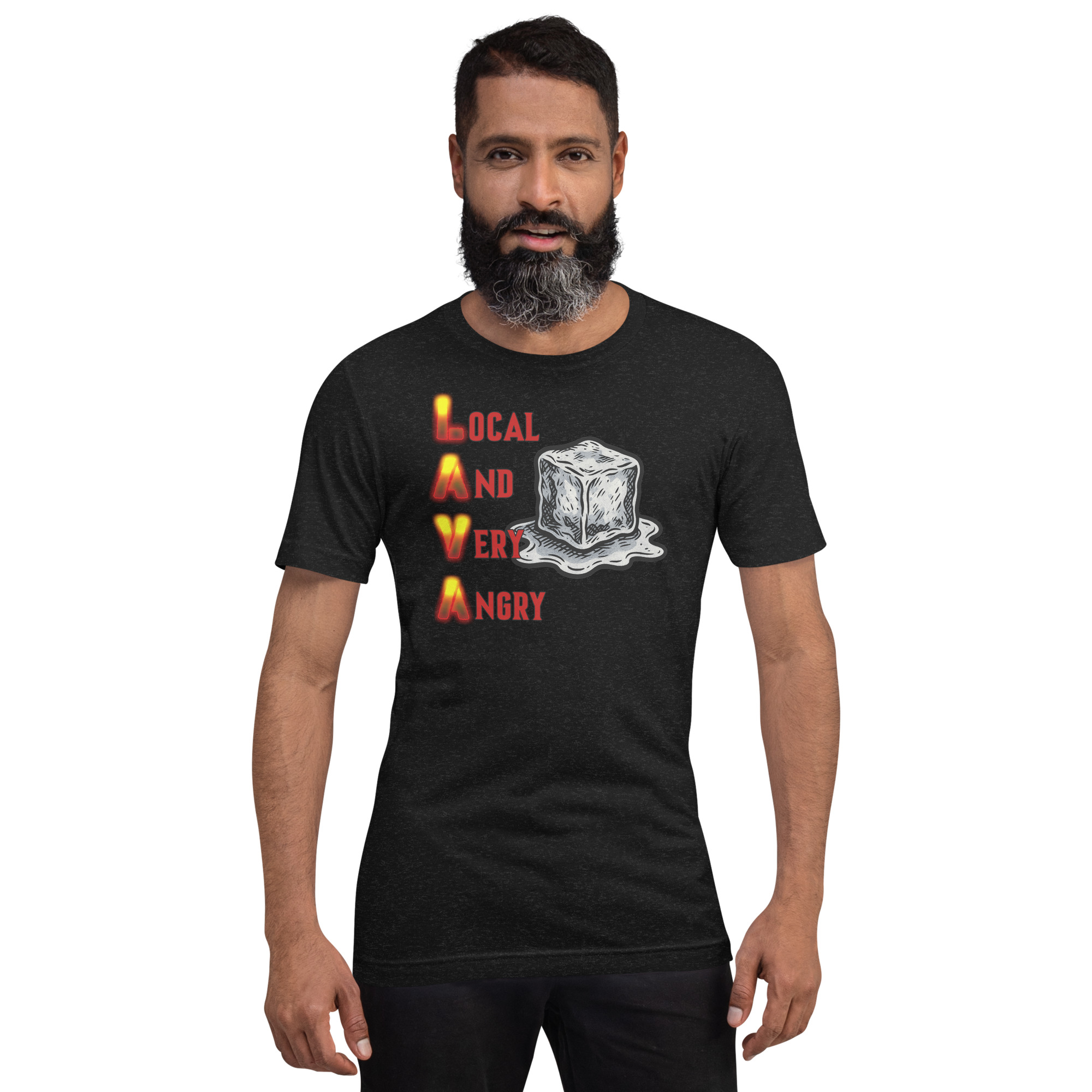 R - LAVA - Local And Very Angry Dark Style Unisex T-shirt - Image 3