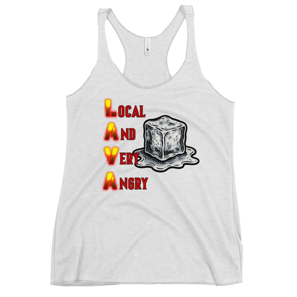 R - Local And Very Angry Women's Racerback Tank - Image 18