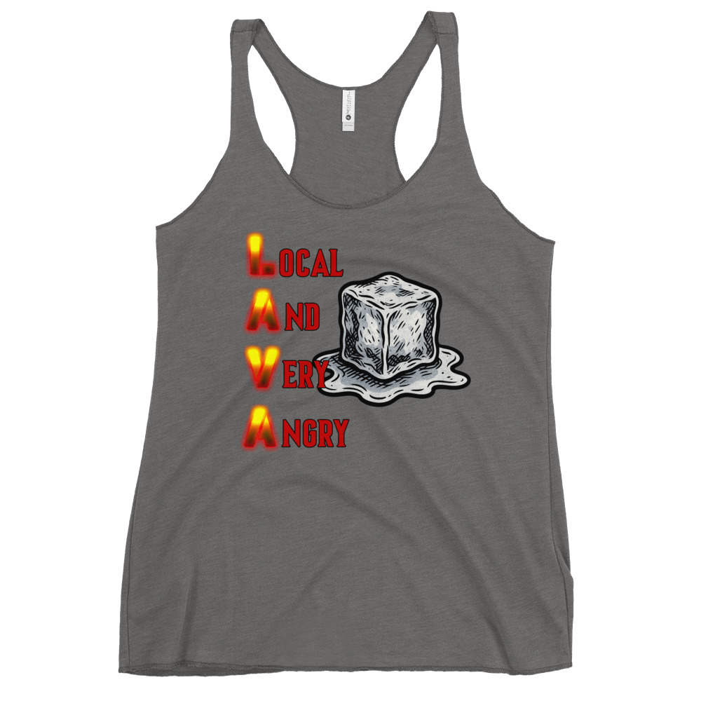 R - Local And Very Angry Women's Racerback Tank - Image 14
