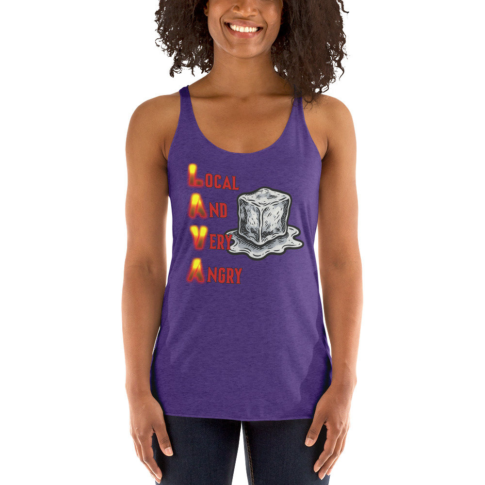 R - Local And Very Angry Women's Racerback Tank - Image 2