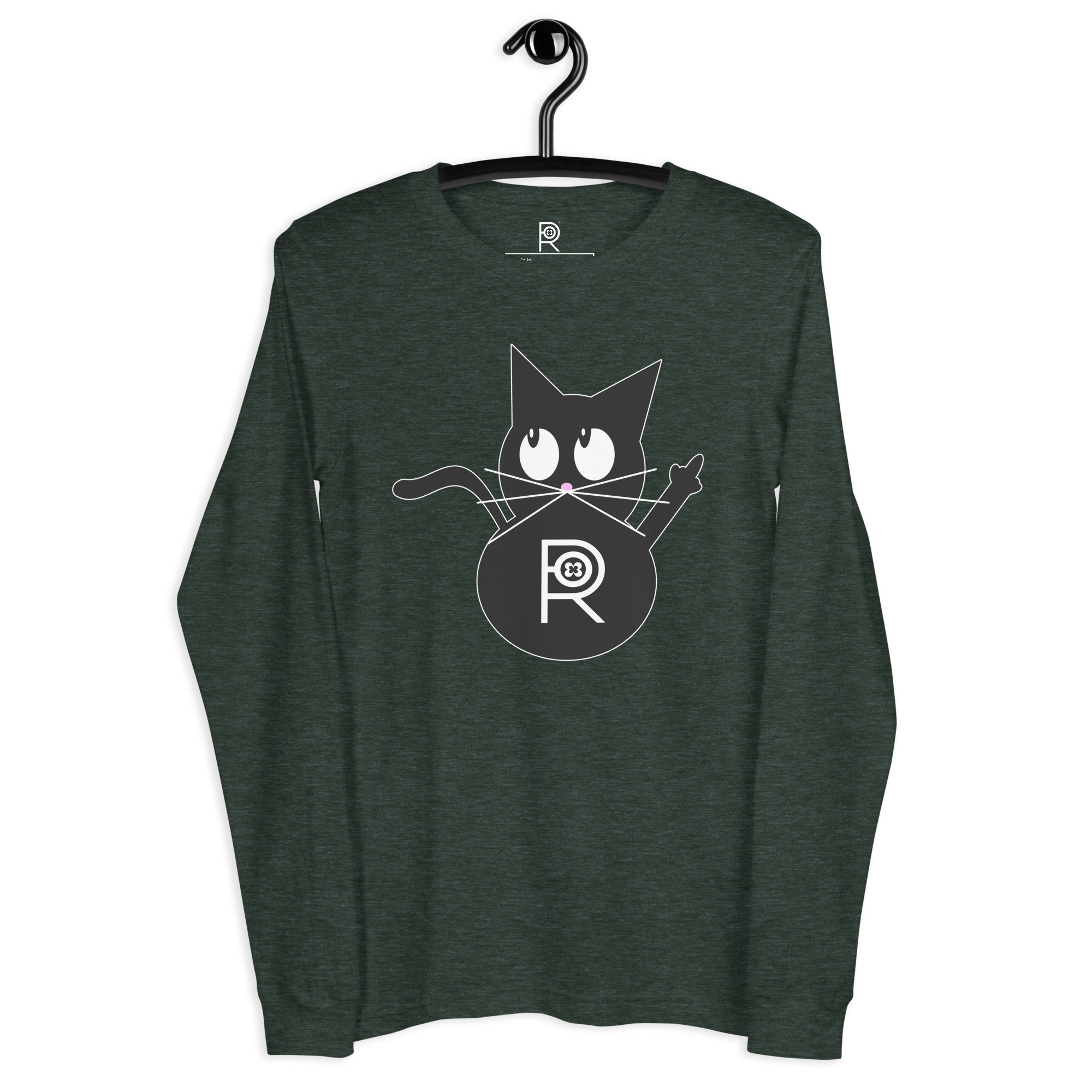 R - Resistance Kitty FU Dark Style Unisex Long Sleeve Tee