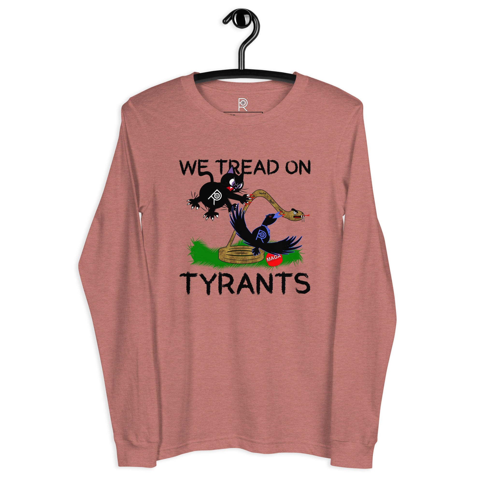 R - We Tread On Tyrants Light Style Unisex Long Sleeve Tee - Image 11