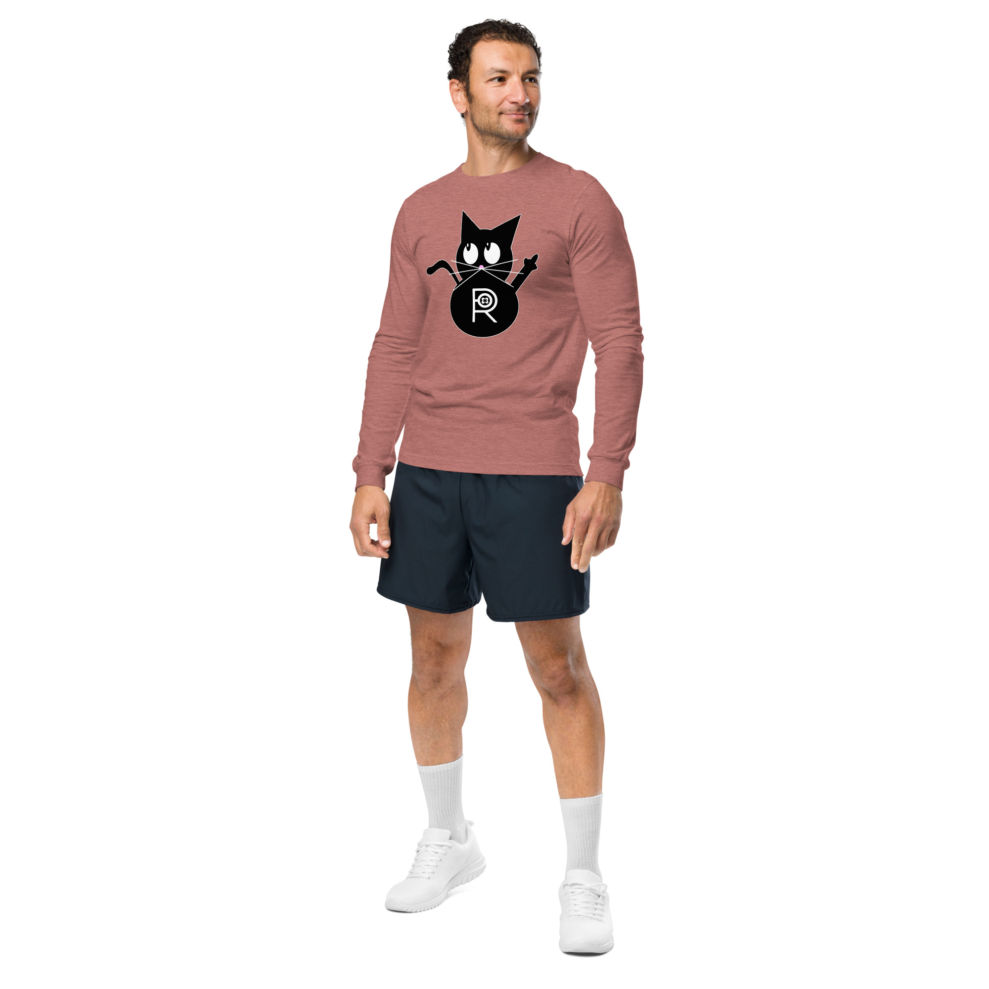 R - Resistance Kitty FU Dark Style Unisex Long Sleeve Tee - Image 4