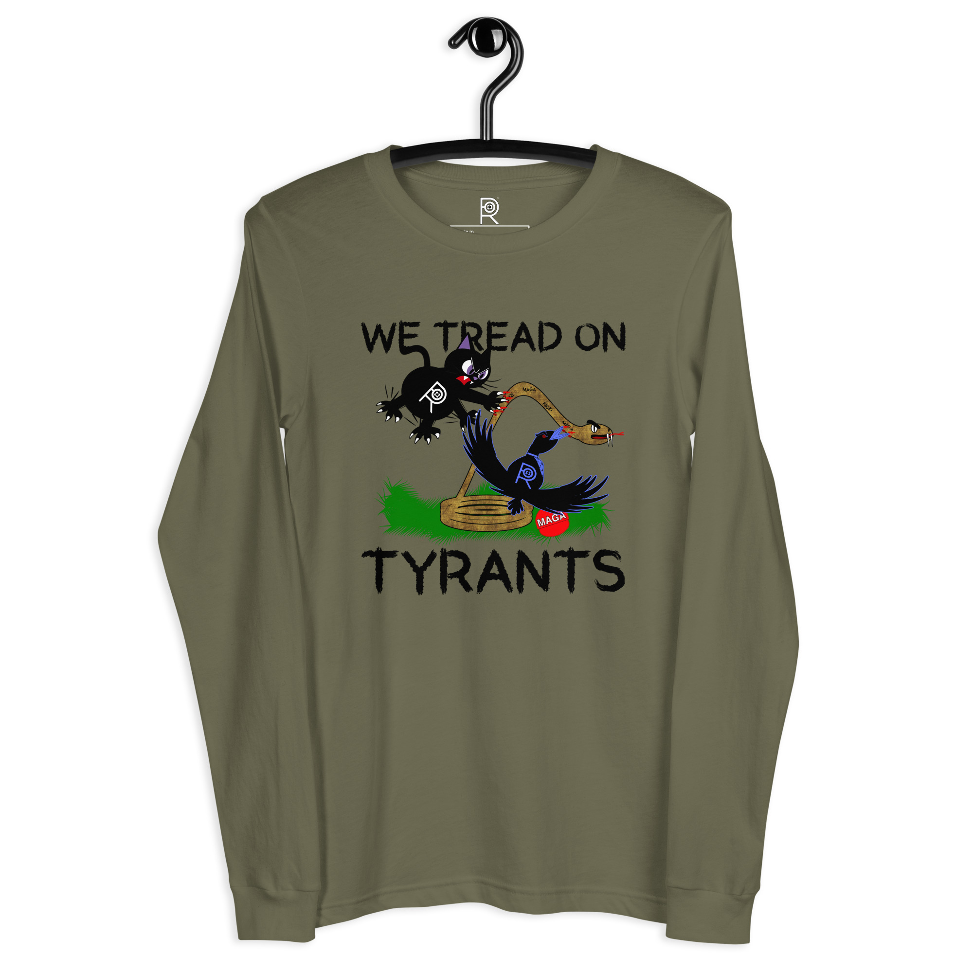 R - We Tread On Tyrants Light Style Unisex Long Sleeve Tee - Image 10