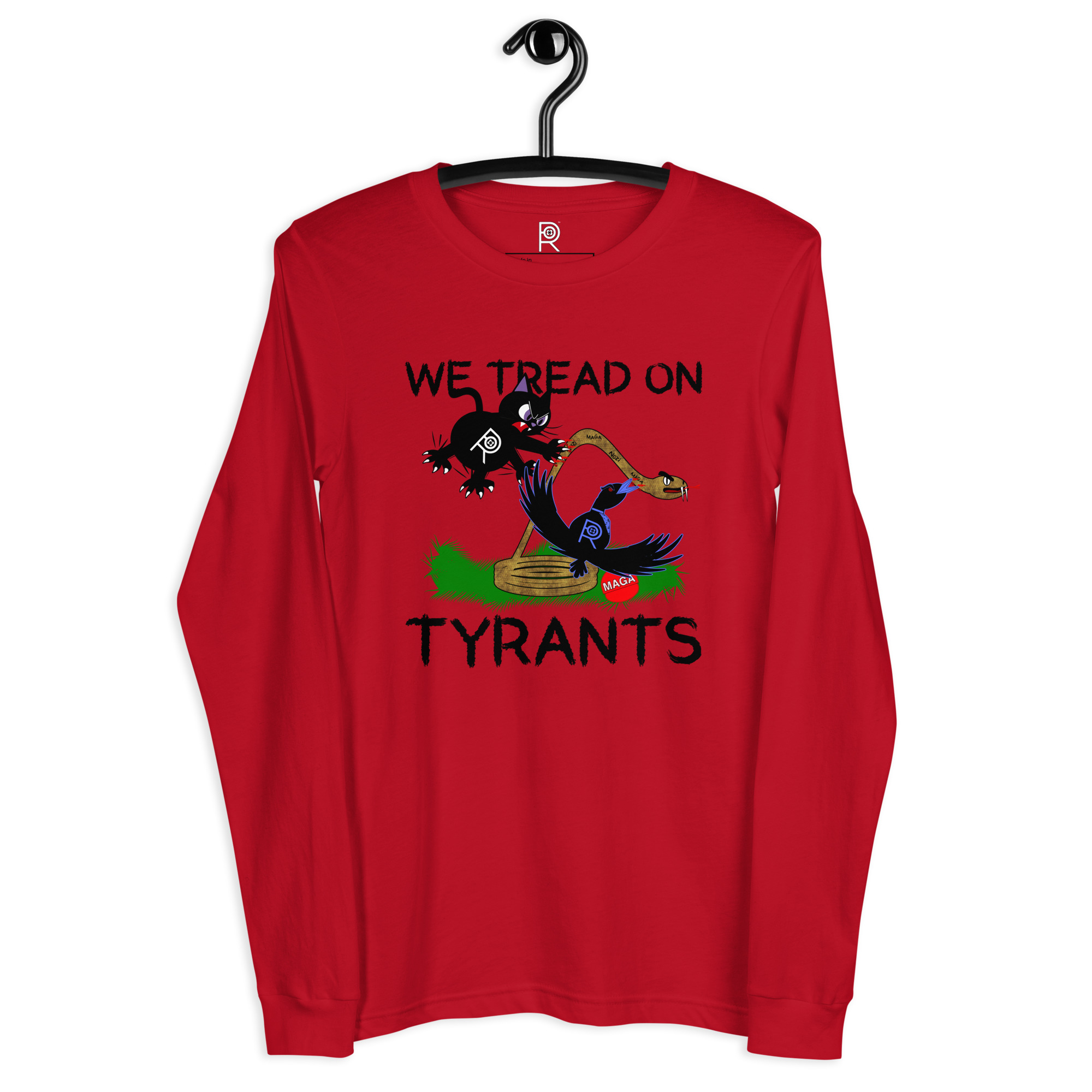 R - We Tread On Tyrants Light Style Unisex Long Sleeve Tee - Image 6