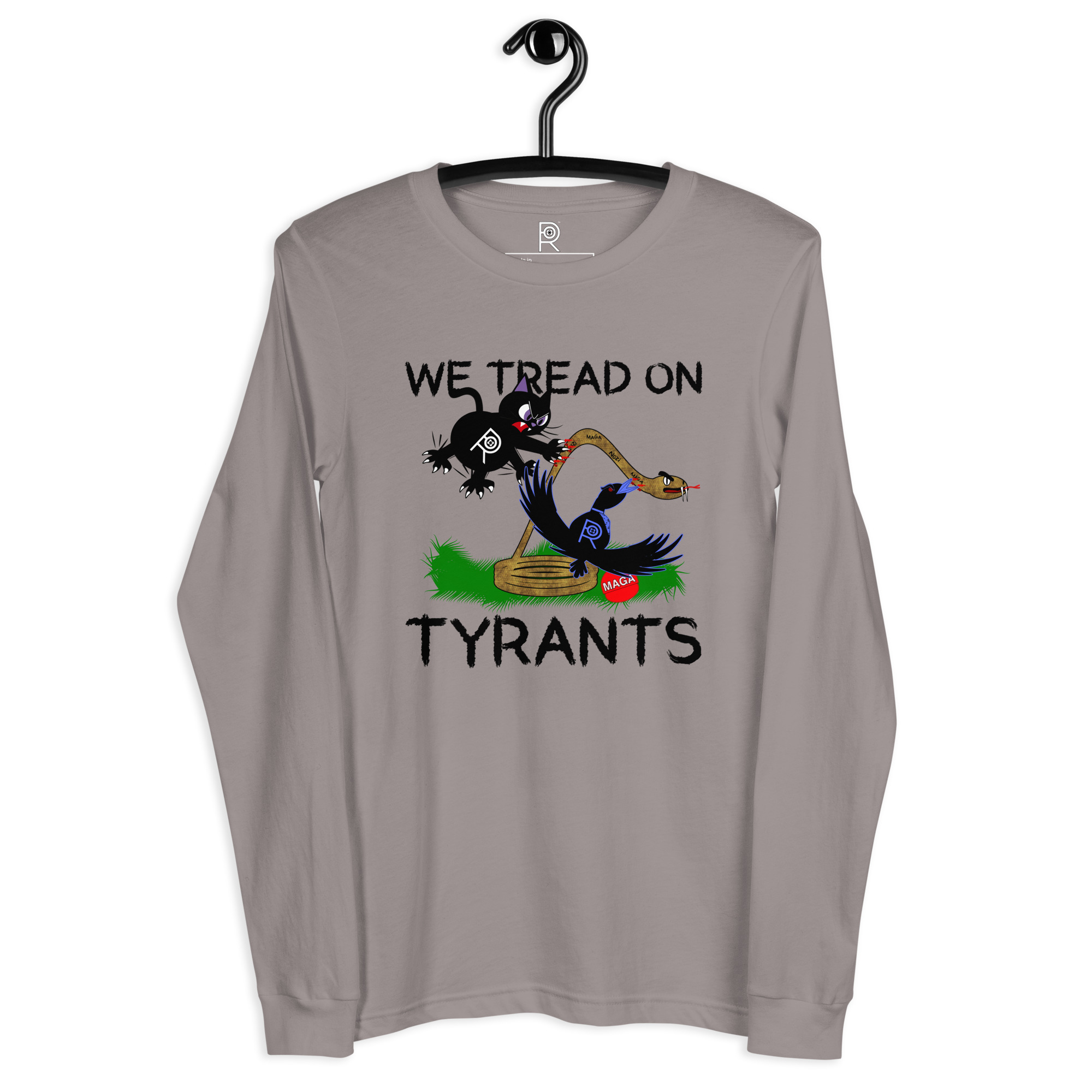 R - We Tread On Tyrants Light Style Unisex Long Sleeve Tee - Image 12