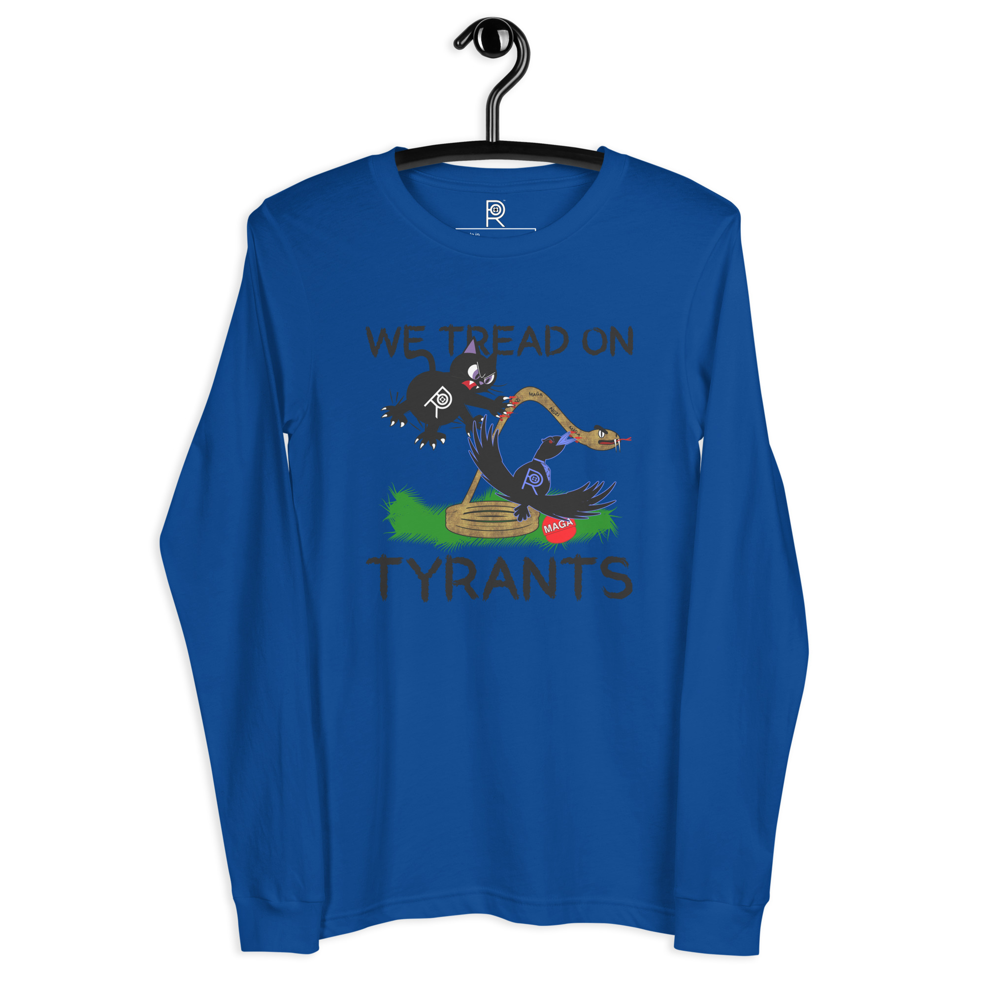 R - We Tread On Tyrants Light Style Unisex Long Sleeve Tee - Image 7