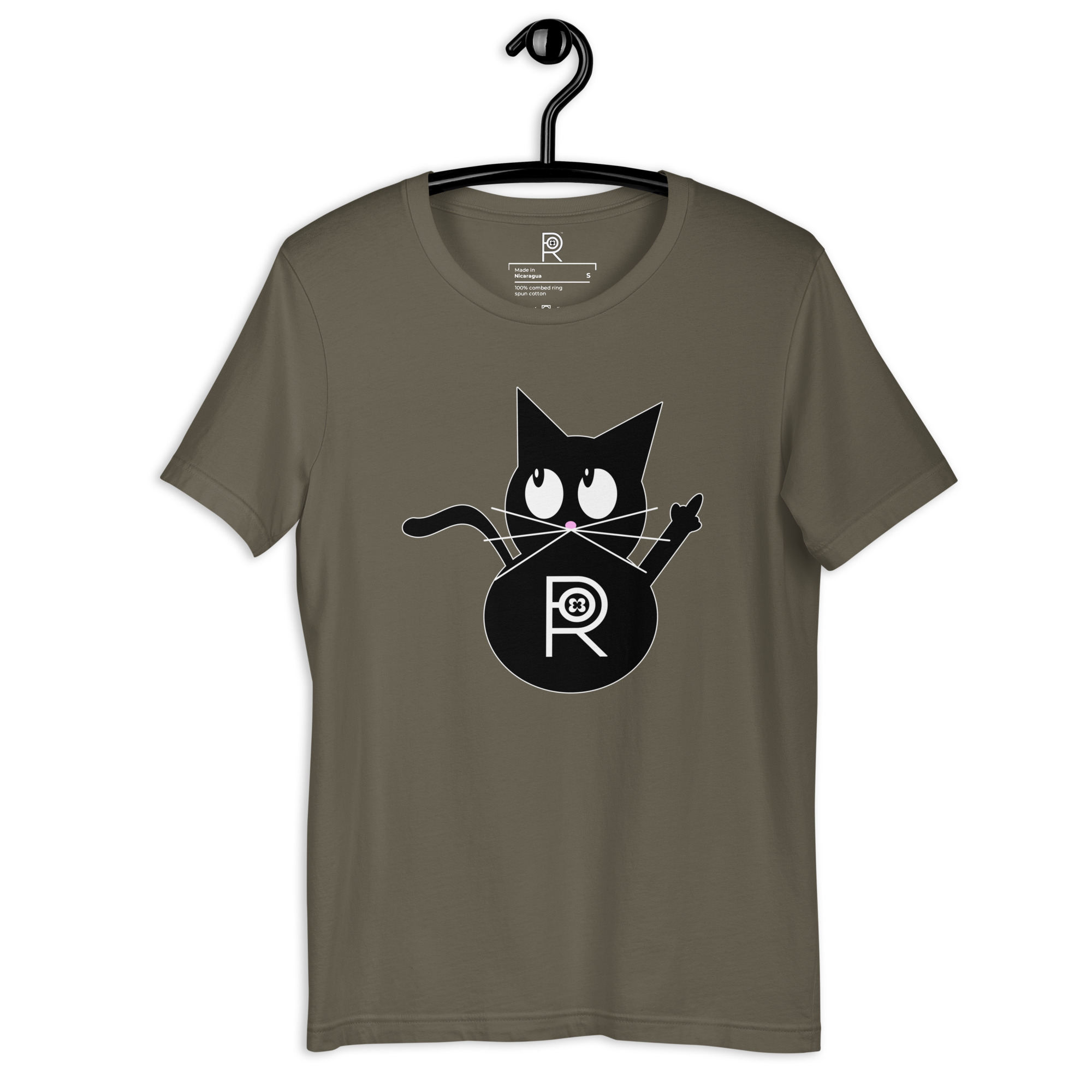 R - Resistance Kitty FU Dark Style Unisex T-shirt - Image 19