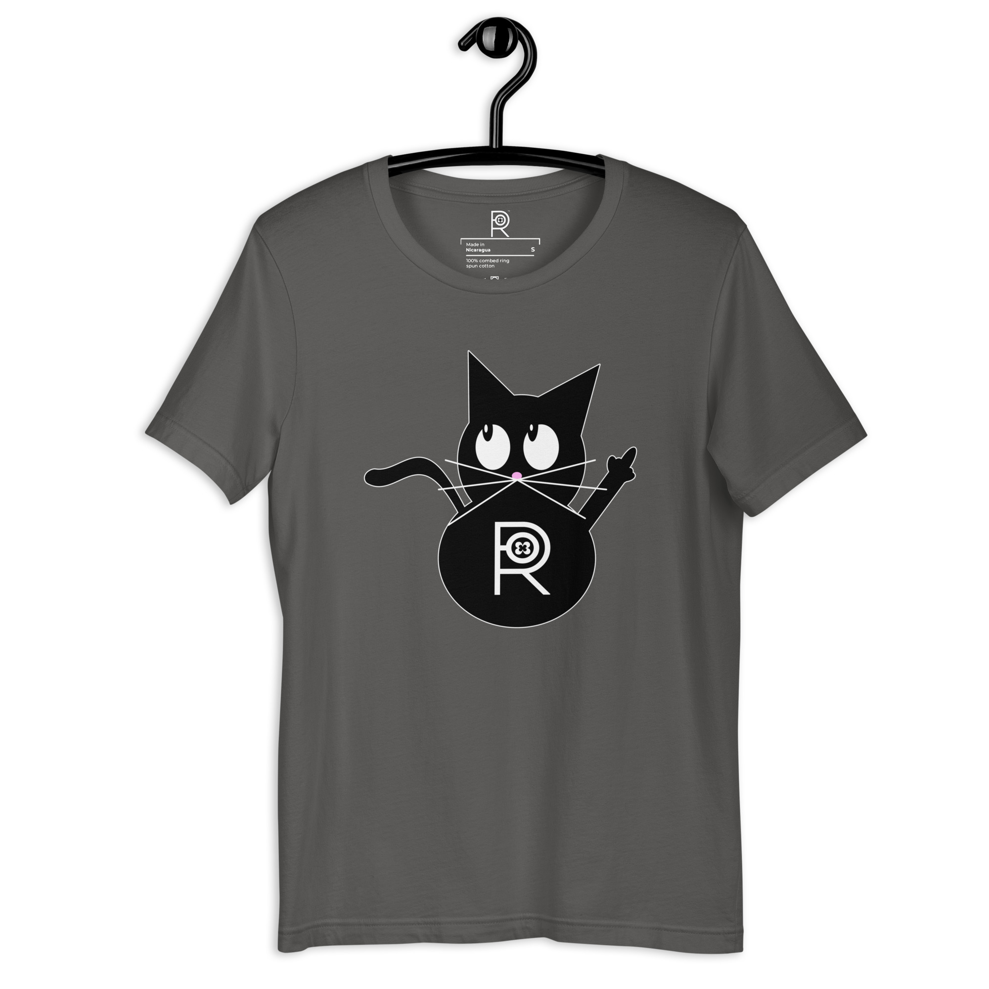 R - Resistance Kitty FU Dark Style Unisex T-shirt - Image 18
