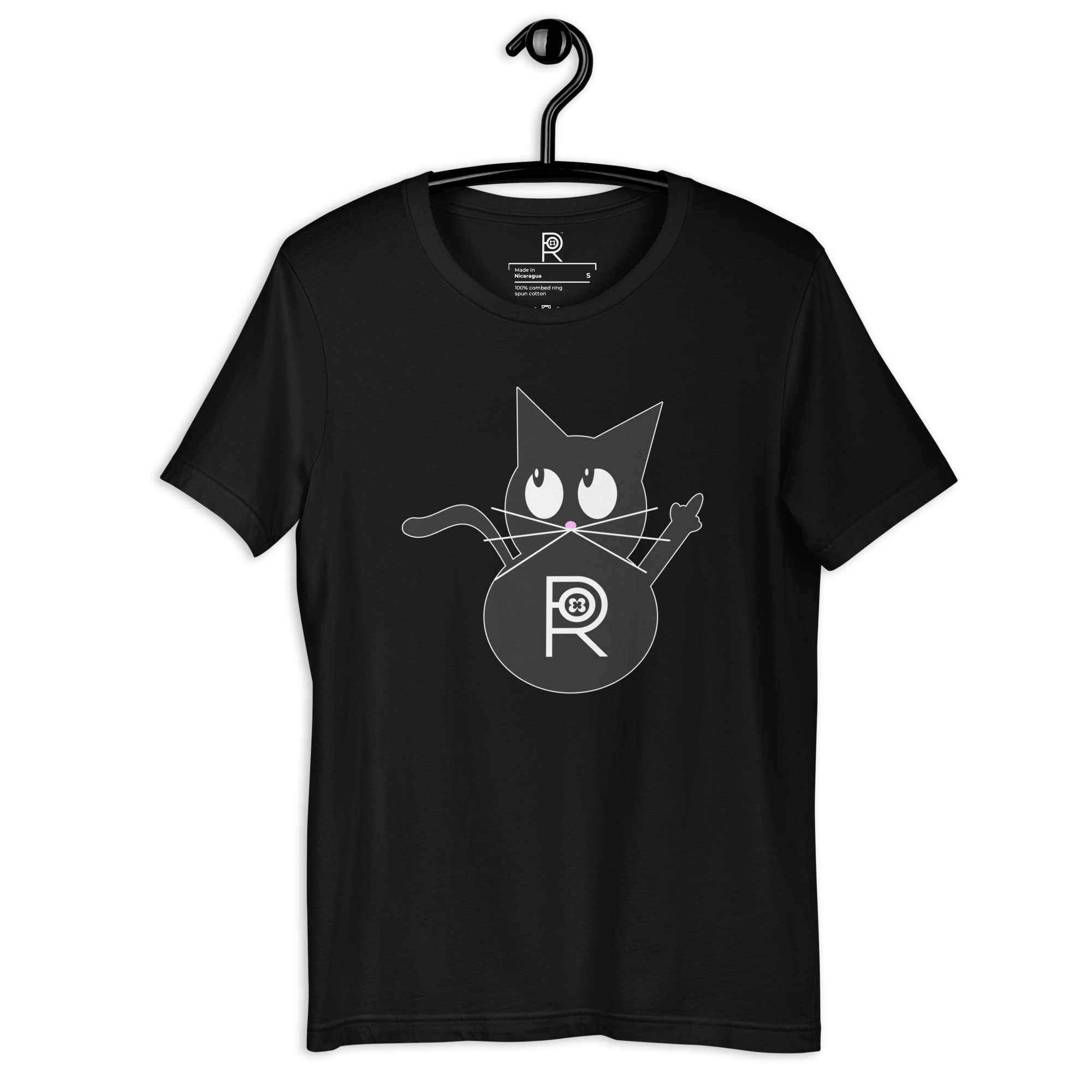 R - Resistance Kitty FU Dark Style Unisex T-shirt - Image 6