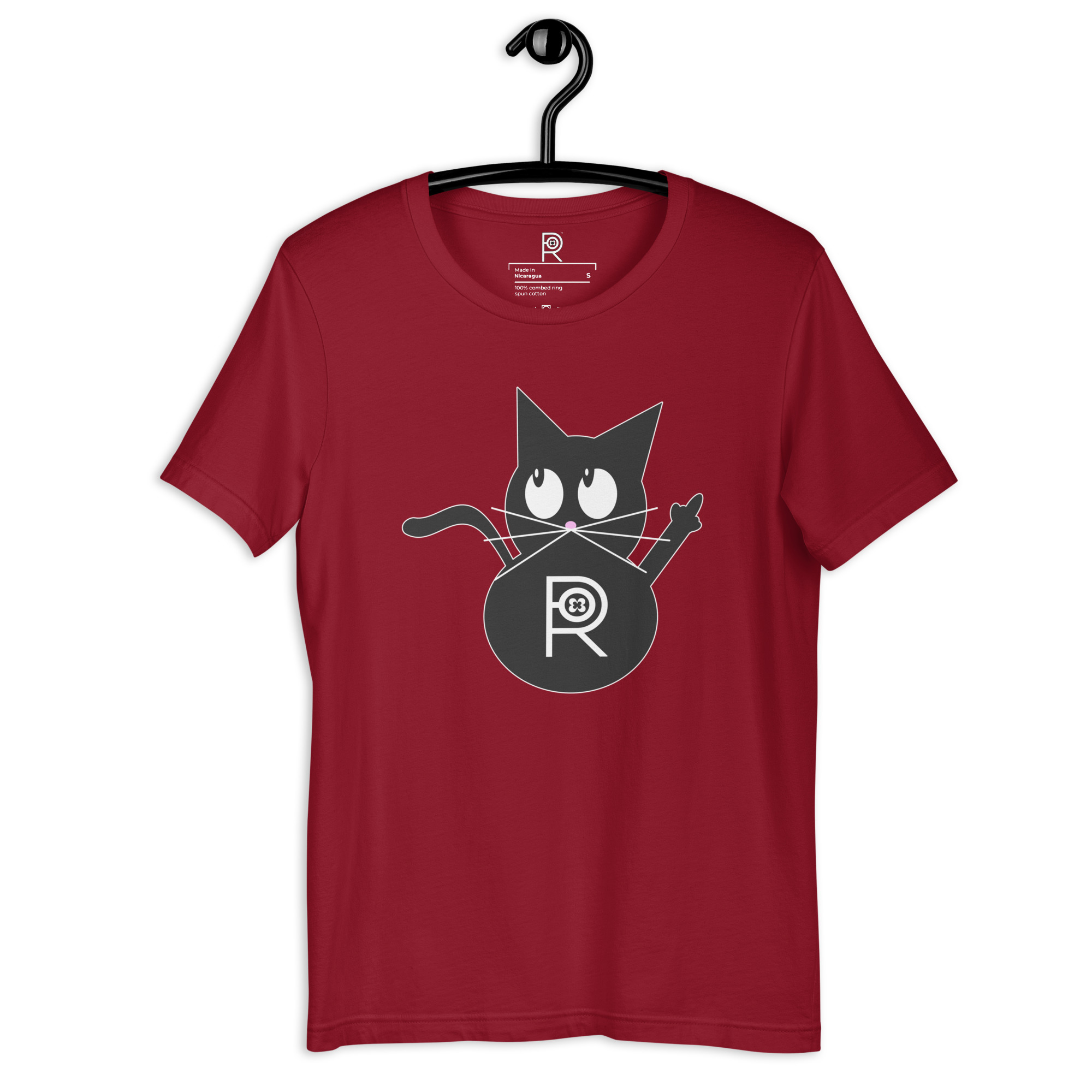 R - Resistance Kitty FU Dark Style Unisex T-shirt - Image 12
