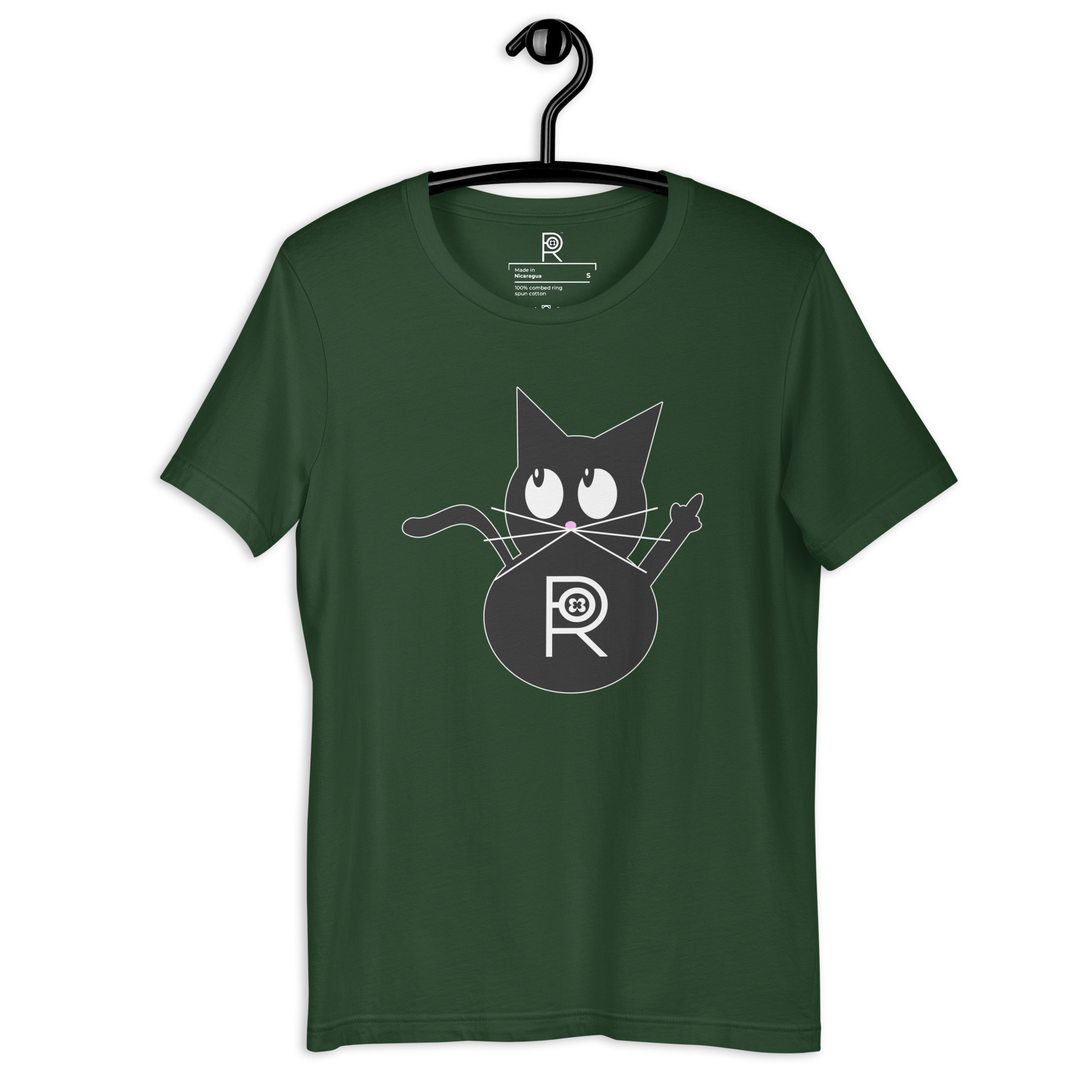 R - Resistance Kitty FU Dark Style Unisex T-shirt - Image 16