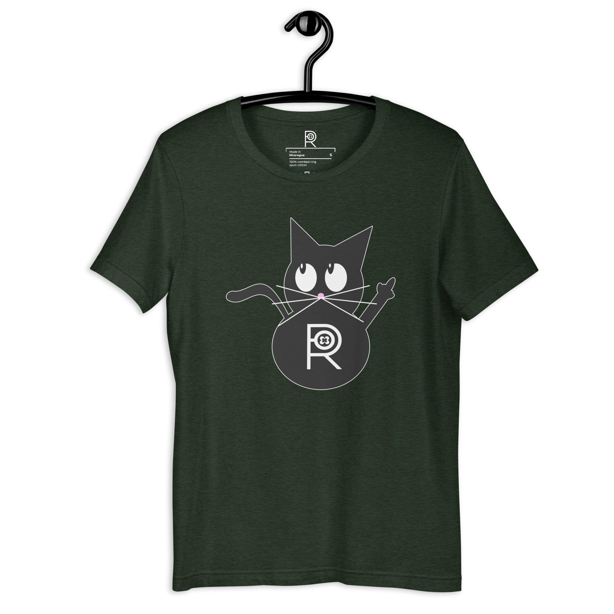 R - Resistance Kitty FU Dark Style Unisex T-shirt - Image 11