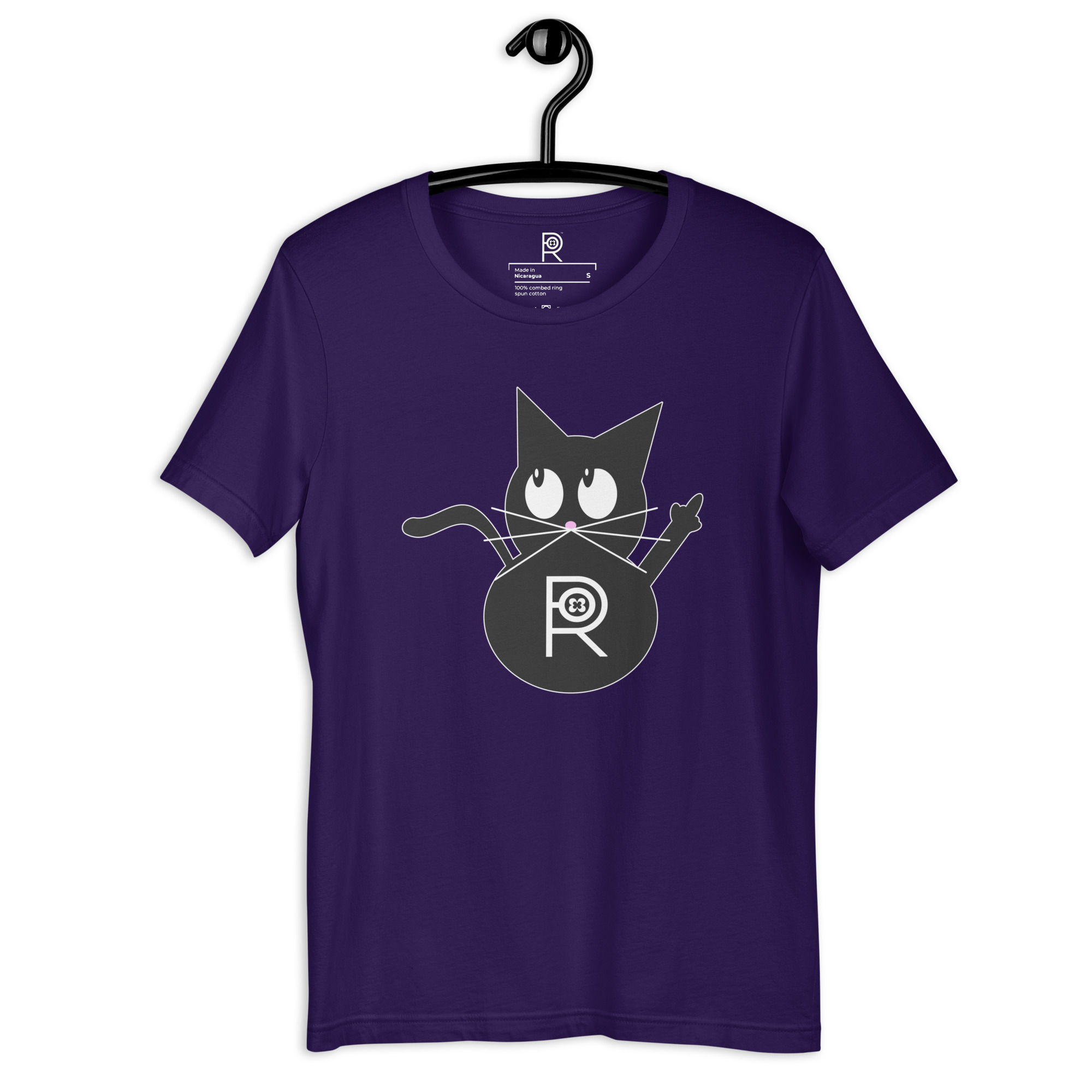 R - Resistance Kitty FU Dark Style Unisex T-shirt - Image 9