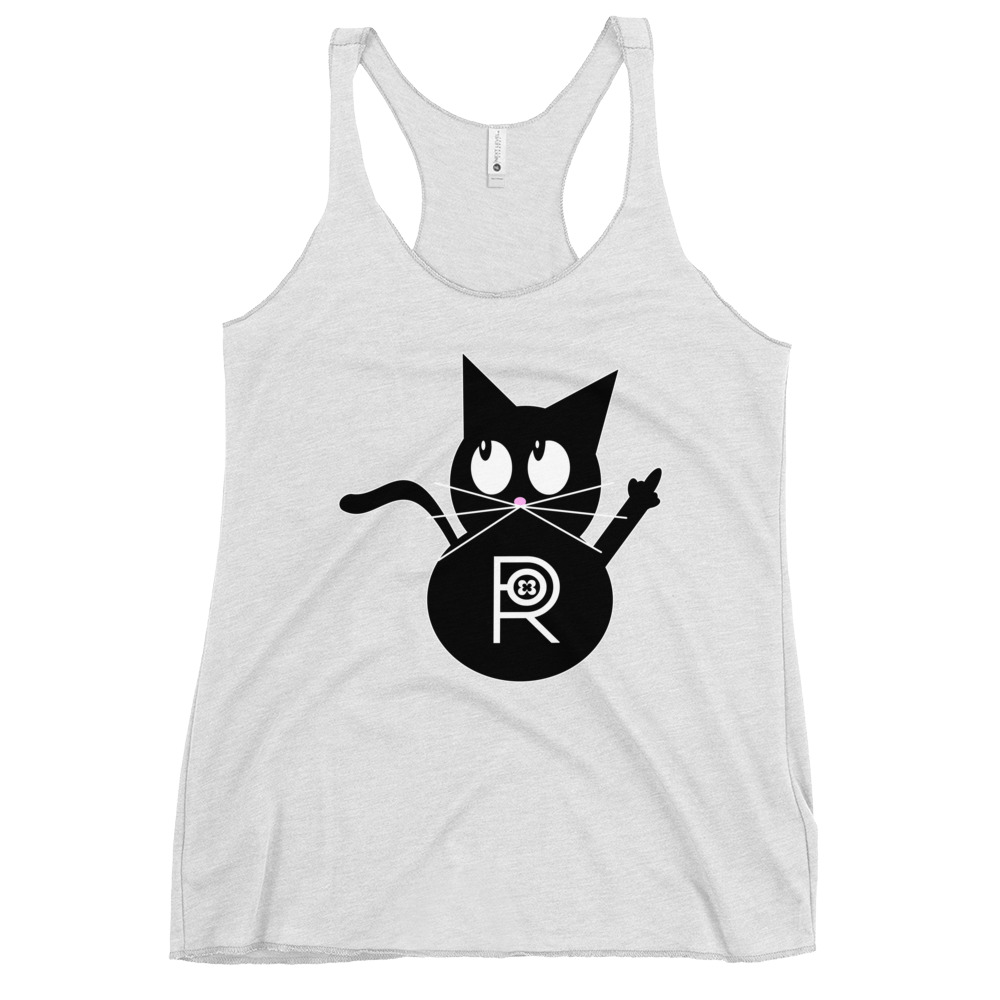 R - Resistance Kitty FU Women's Racerback Tank - Image 26