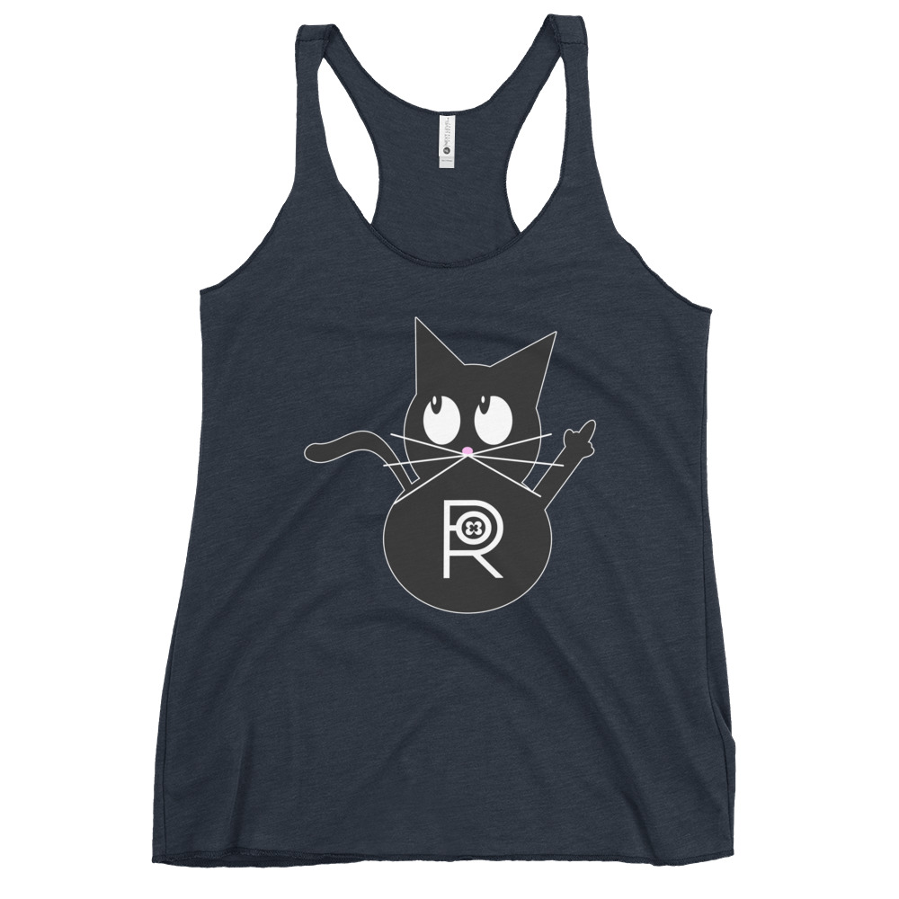 R - Resistance Kitty FU Women's Racerback Tank - Image 14