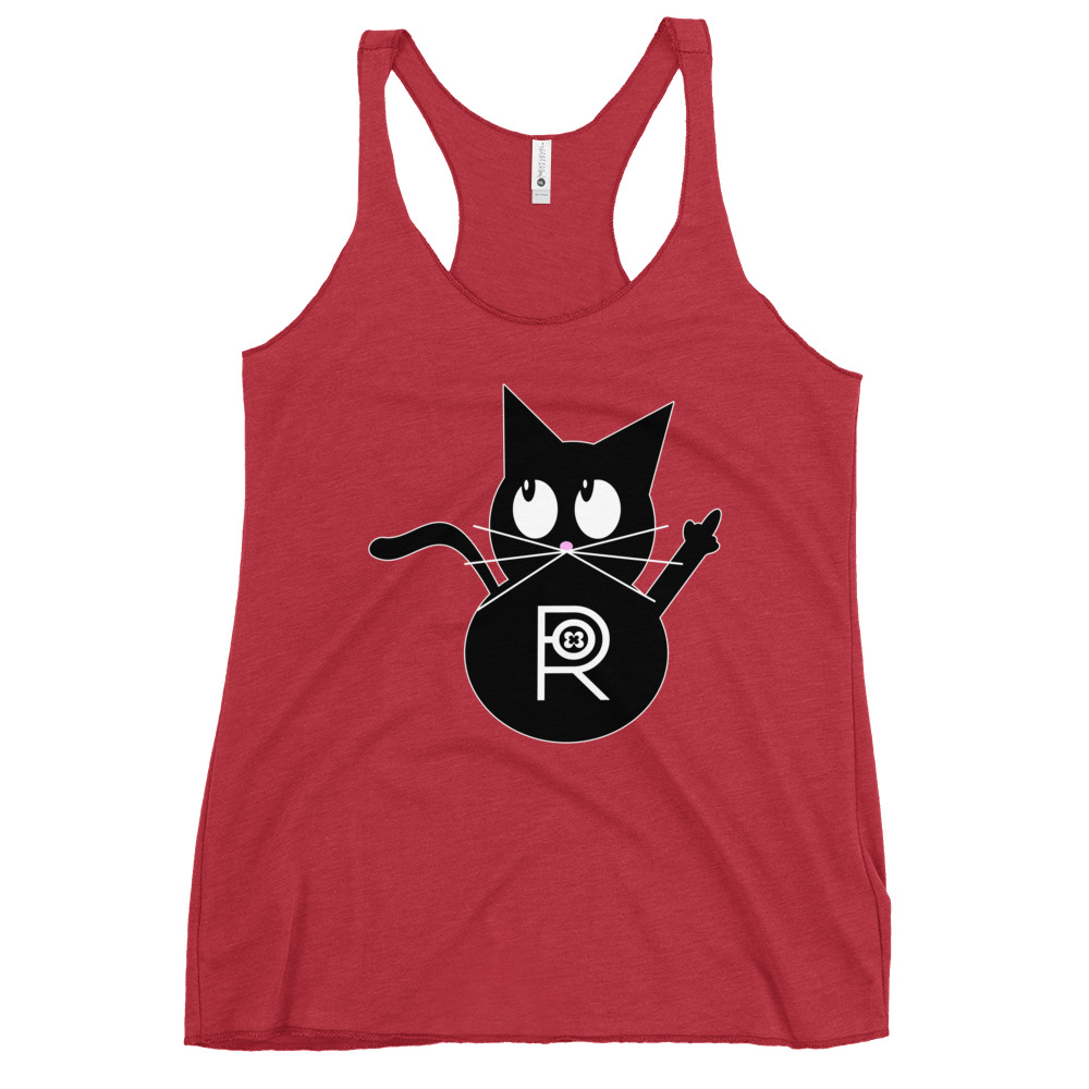 R - Resistance Kitty FU Women's Racerback Tank - Image 18