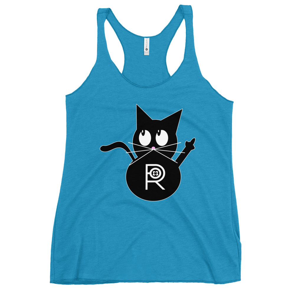 R - Resistance Kitty FU Women's Racerback Tank - Image 24