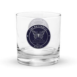 THE BUTTERFLY BUREAU Rocks Glass