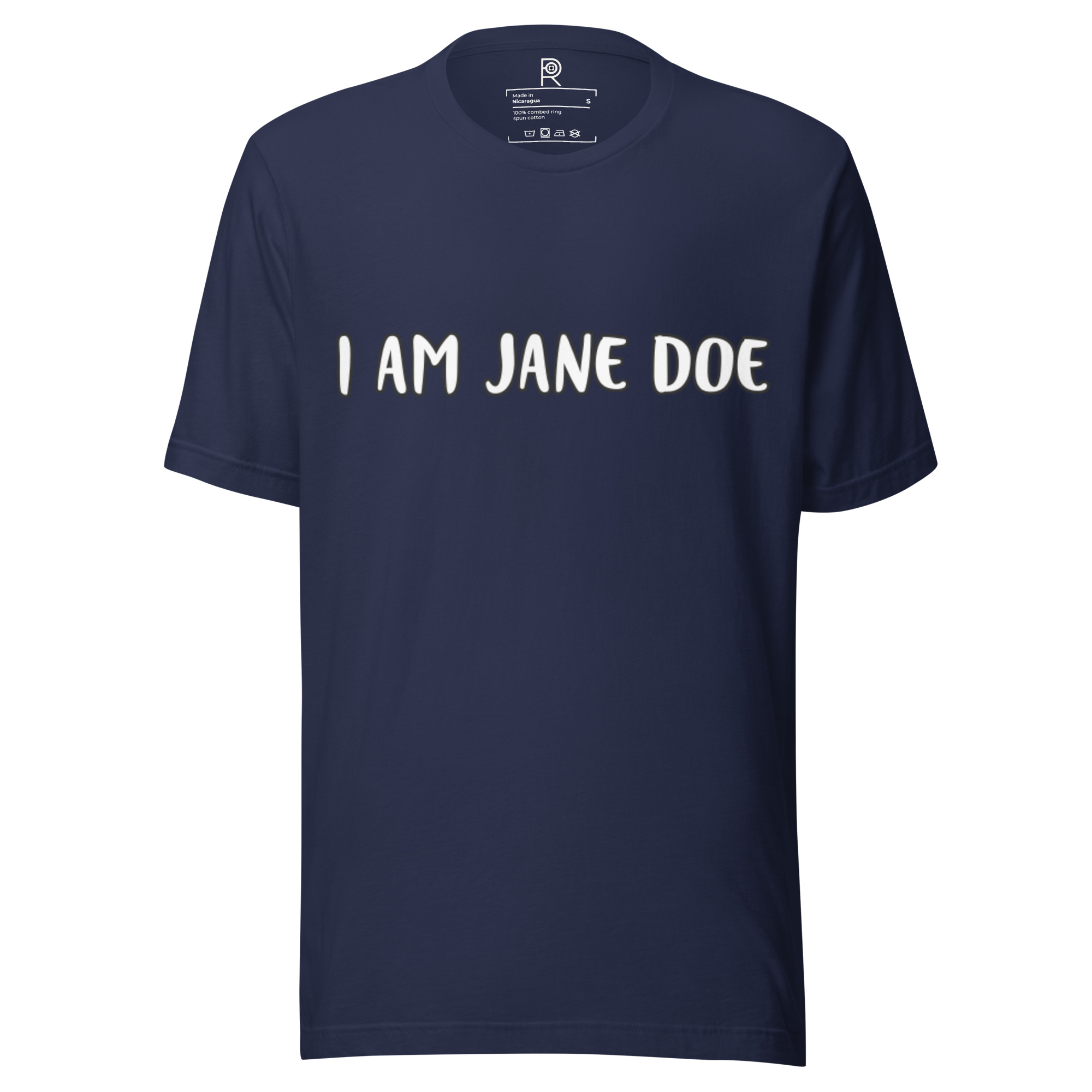 R - I Am Jane Doe - Navy Unisex T-shirt